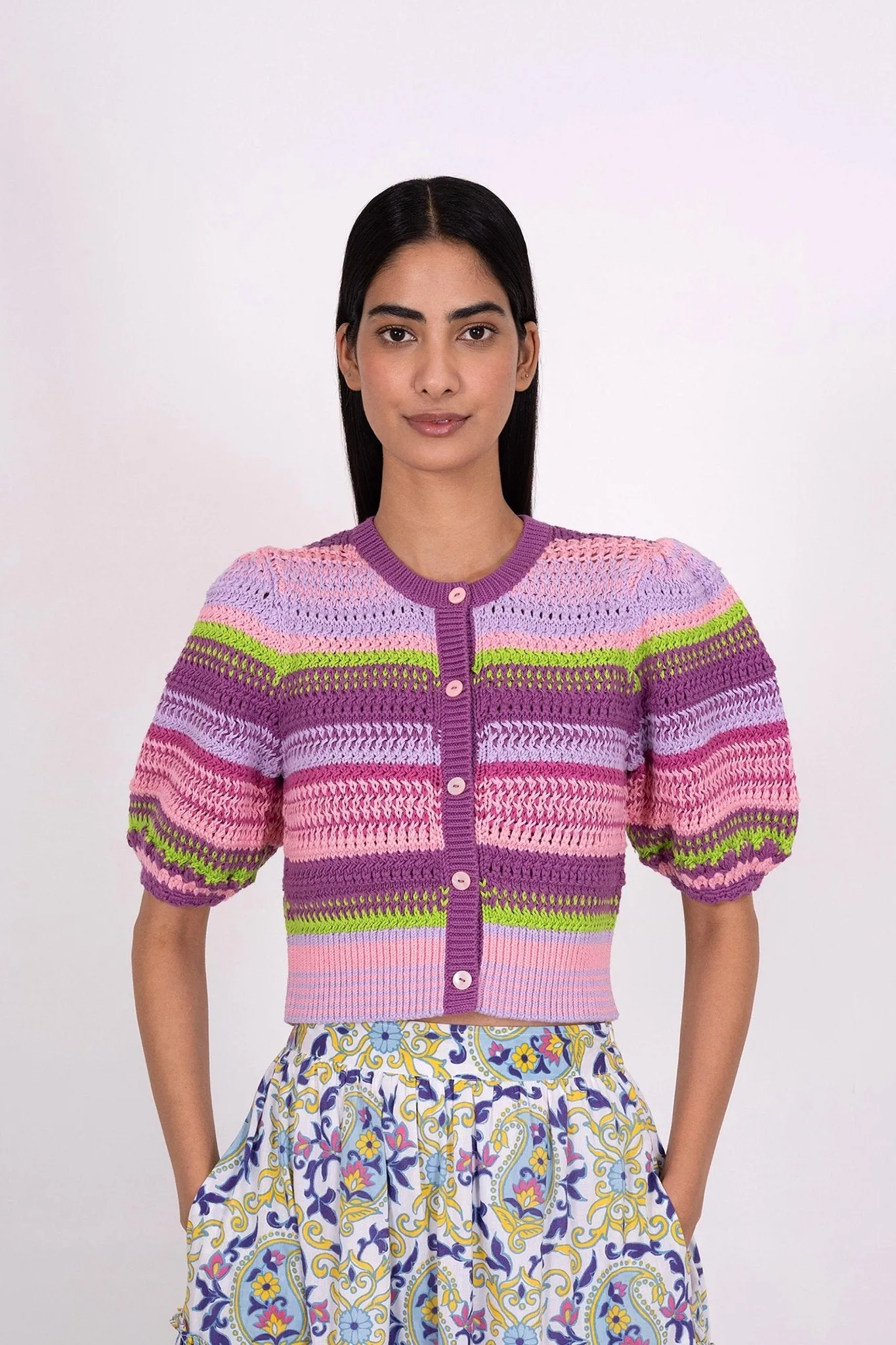 Celeste Cardigan Multi Weave sold by Banjanan product image thumbnail 2