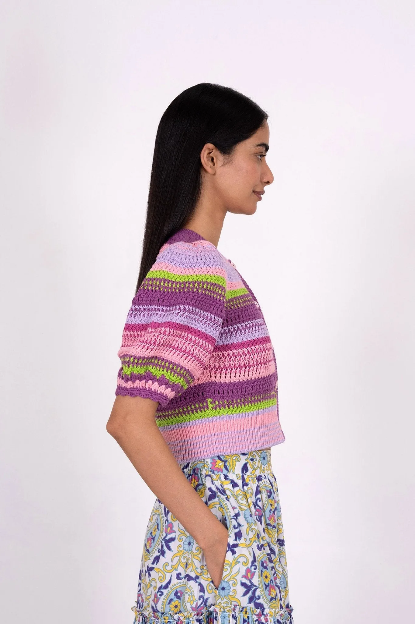 Celeste Cardigan Multi Weave sold by Banjanan product image thumbnail 5