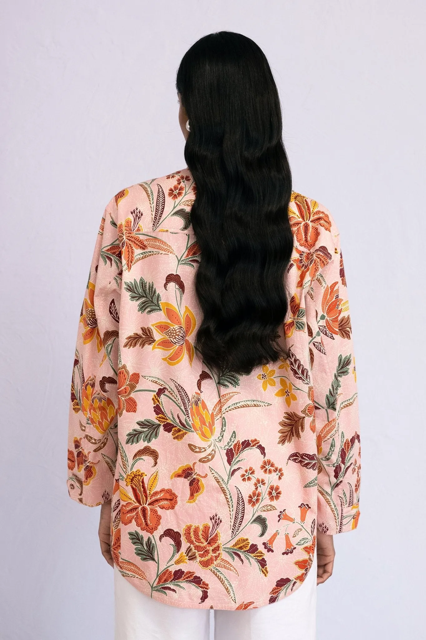 Charlotte Shirt Bali Floral Lotus sold by Banjanan product image thumbnail 2