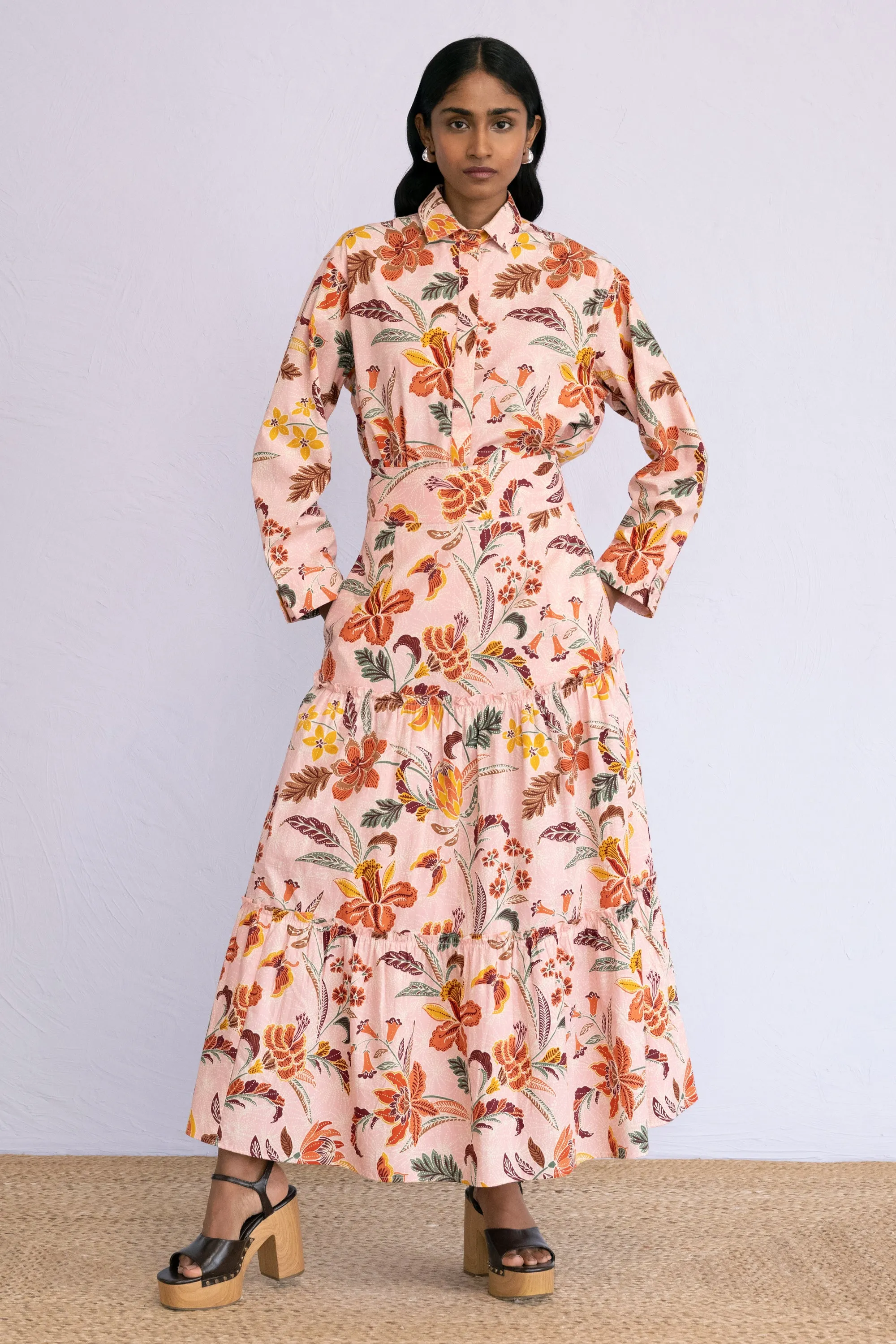 Charlotte Shirt Bali Floral Lotus sold by Banjanan product image thumbnail 5