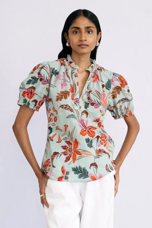 Bronte Top Bali Floral Haze sold by Banjanan