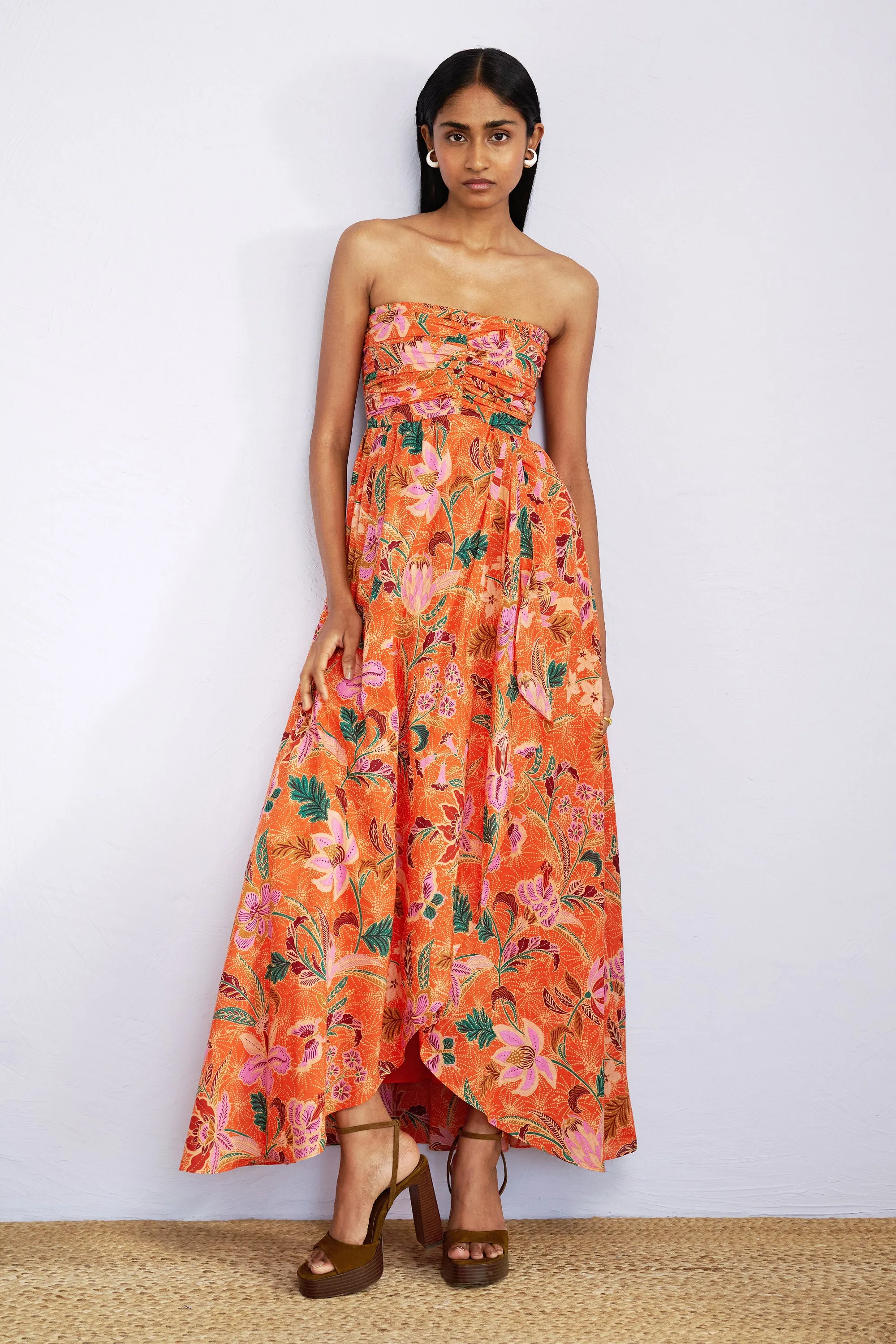 Madison Dress Bali Floral Sunset sold by Banjanan product image thumbnail 5