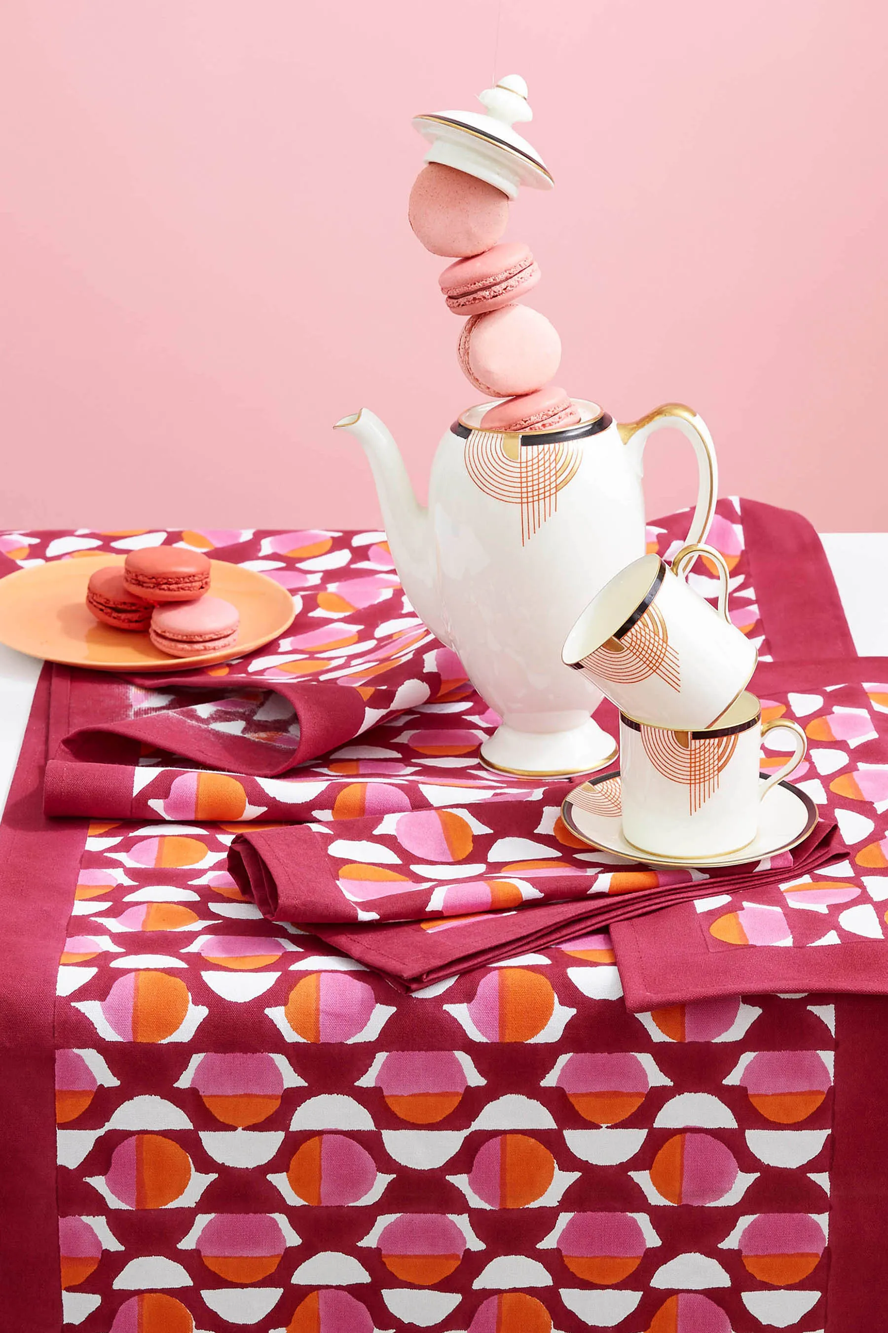 Curlew Curves Claret Table Runner sold by Banjanan product image thumbnail 2