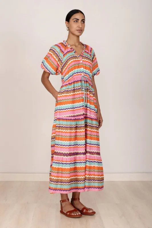 Poppy Dress Wavy Cascade sold by Banjanan