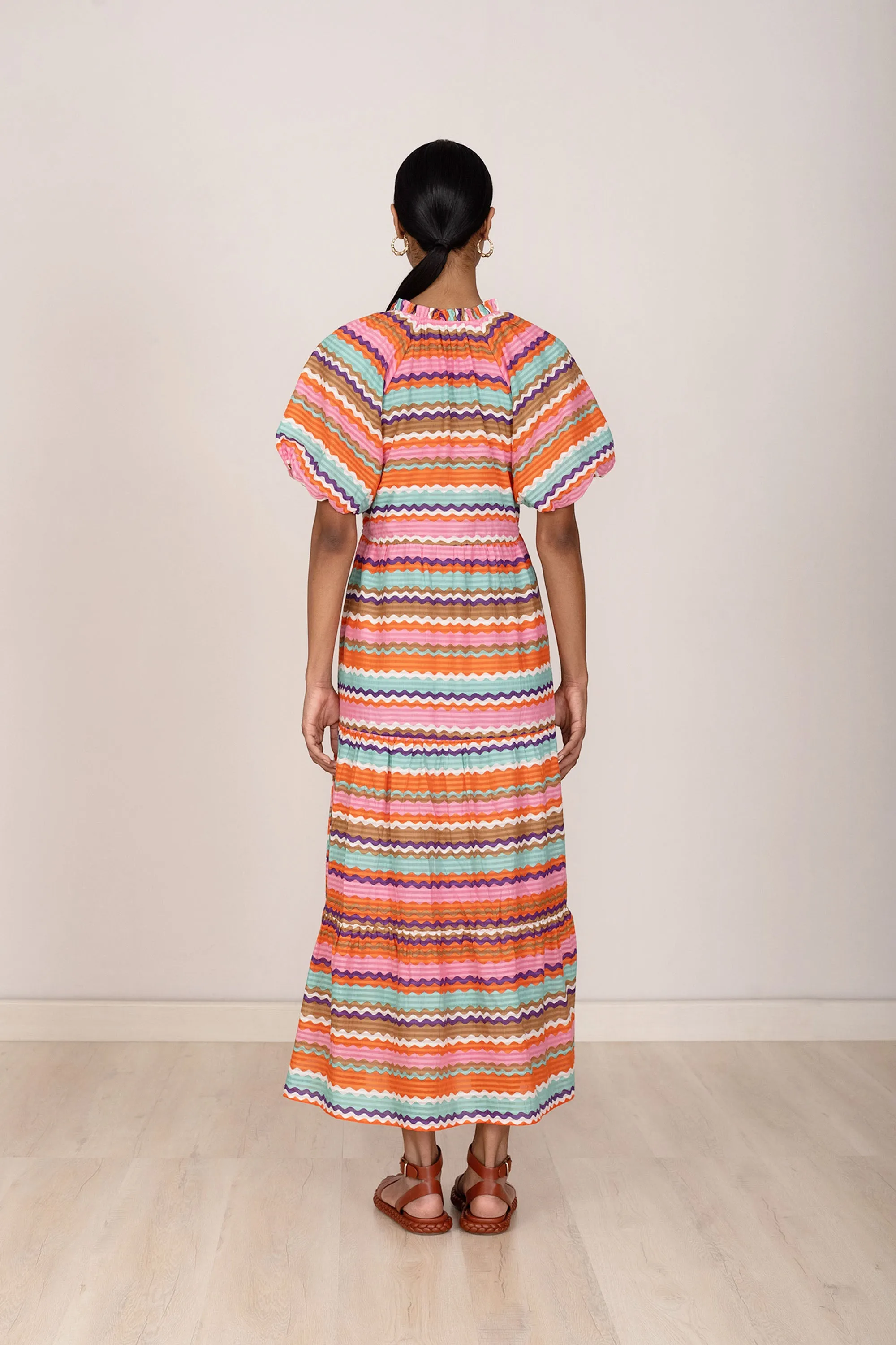 Poppy Dress Wavy Cascade sold by Banjanan product image thumbnail 5