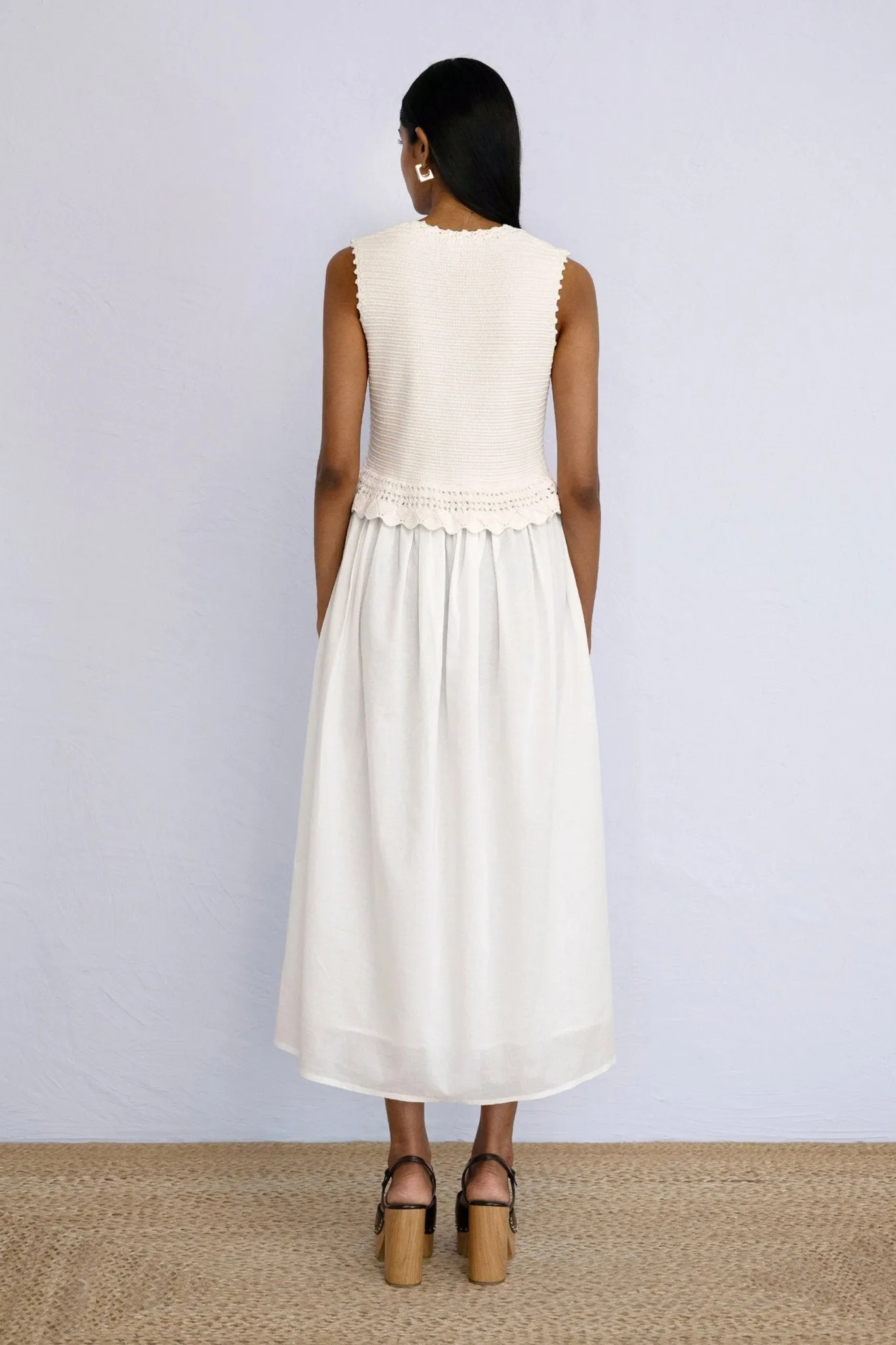 Heather Crochet Dress Ivory sold by Banjanan product image thumbnail 4