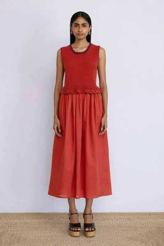 Heather Crochet Dress Sienna sold by Banjanan