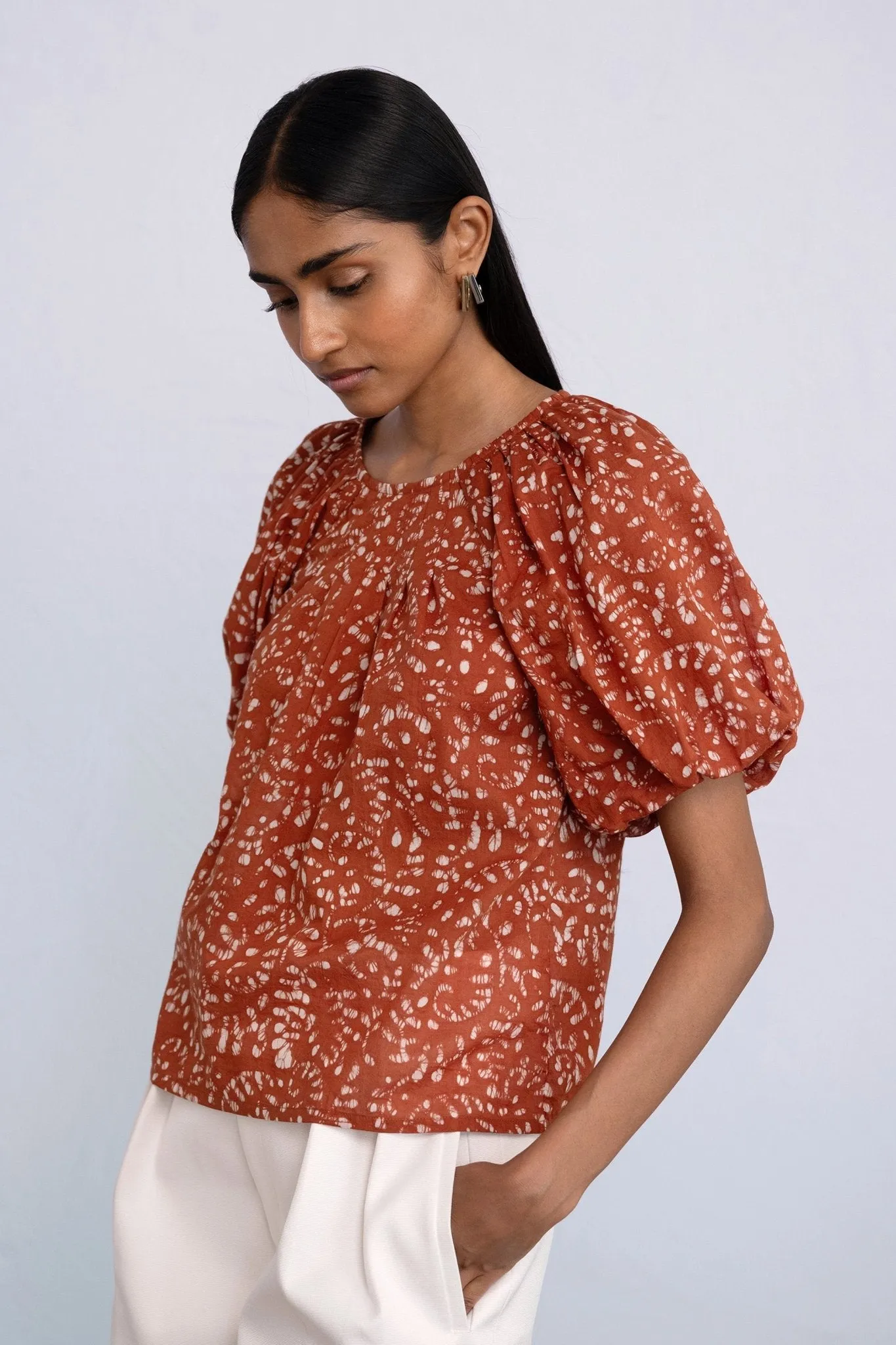 Oana Top Bondi Batik Tobacco sold by Banjanan product image thumbnail 2