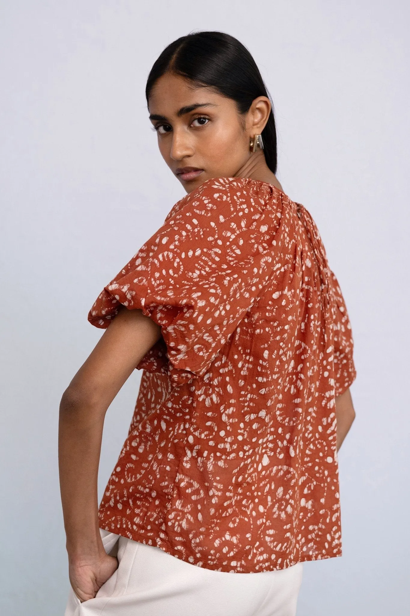 Oana Top Bondi Batik Tobacco sold by Banjanan product image thumbnail 3