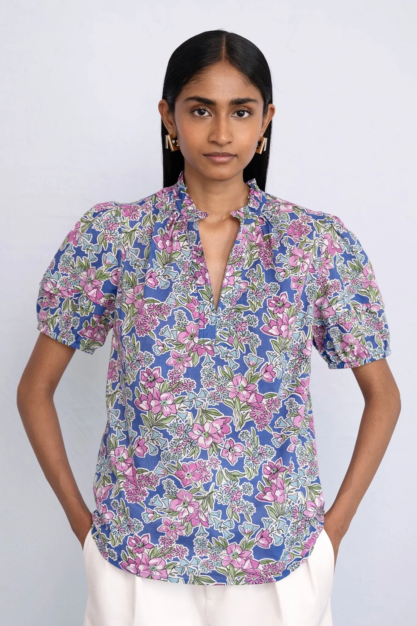 Bronte Top Arcadia Dazzling Blue sold by Banjanan product image thumbnail 2