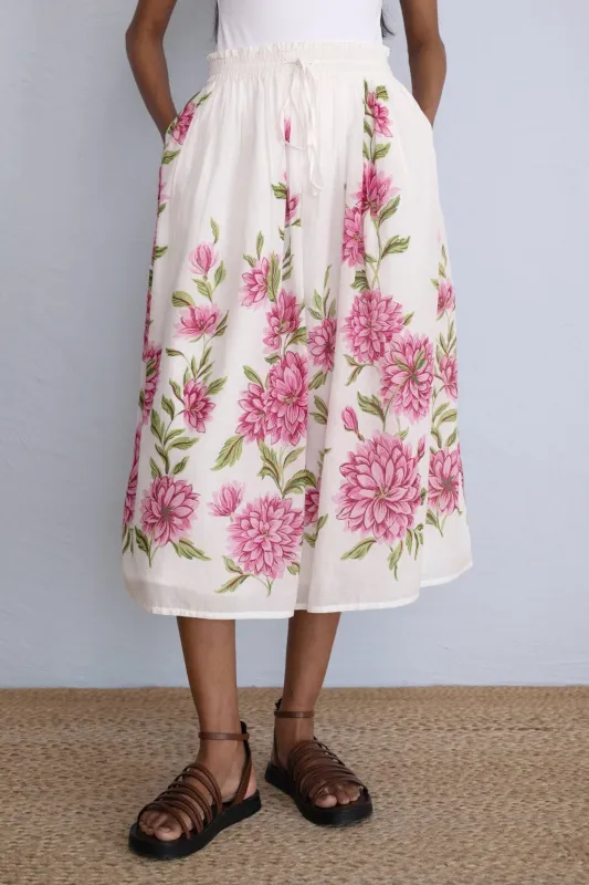 Camila Skirt Killara Border Syrath sold by Banjanan