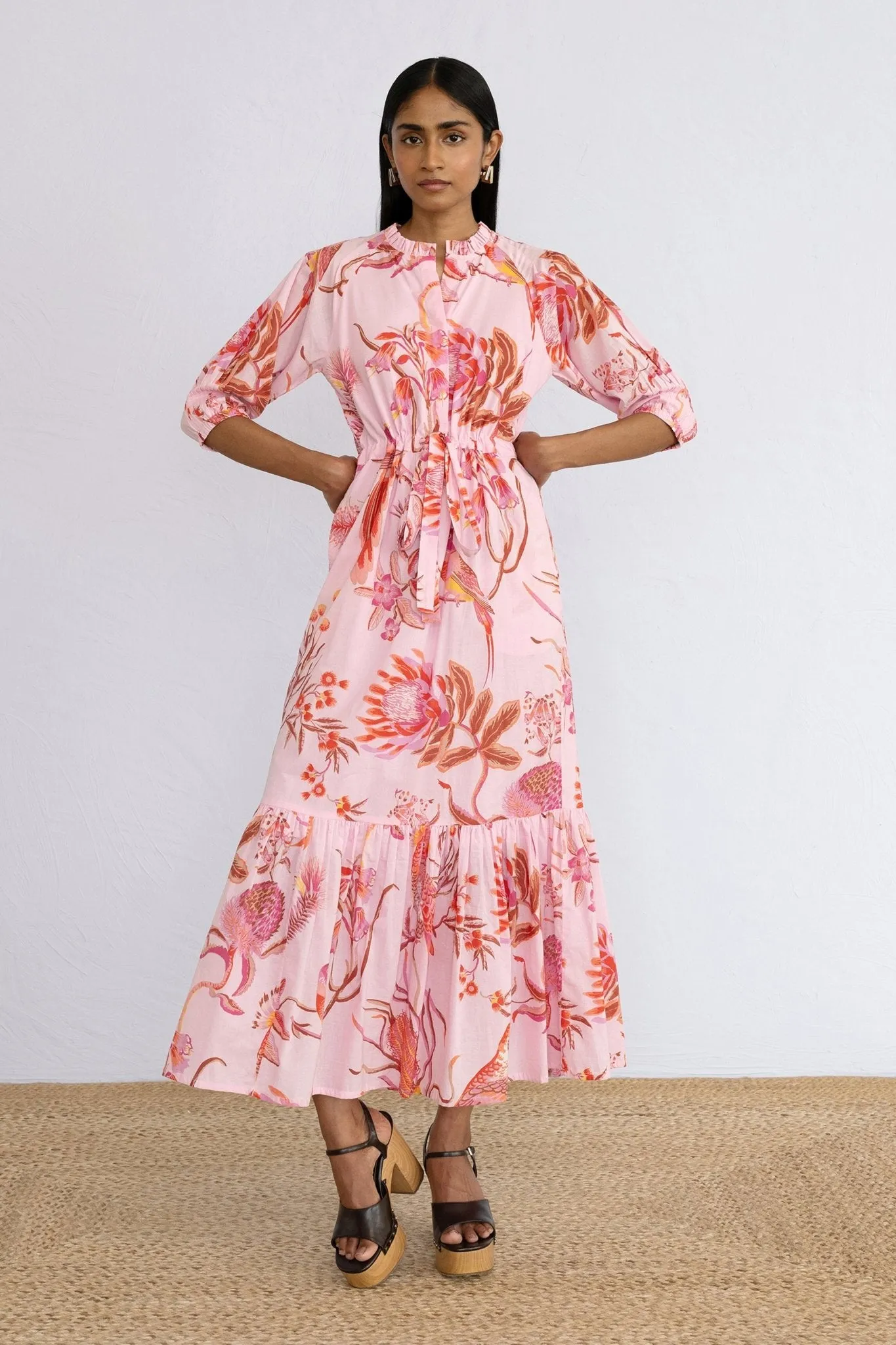 Betty Dress Botany Bay Pink Mist sold by Banjanan
