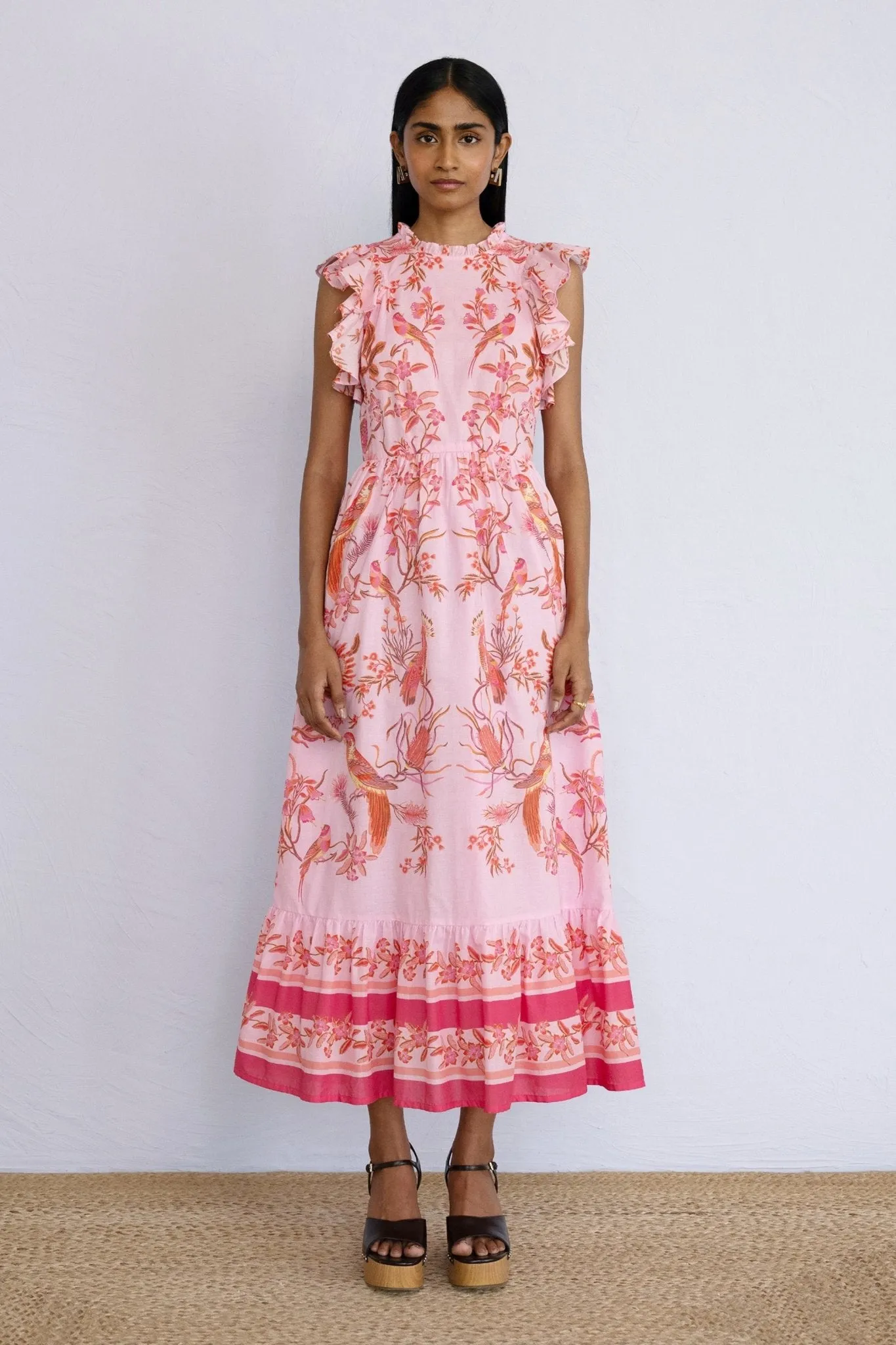 Hannah Dress Botany Bay Pink Mist sold by Banjanan