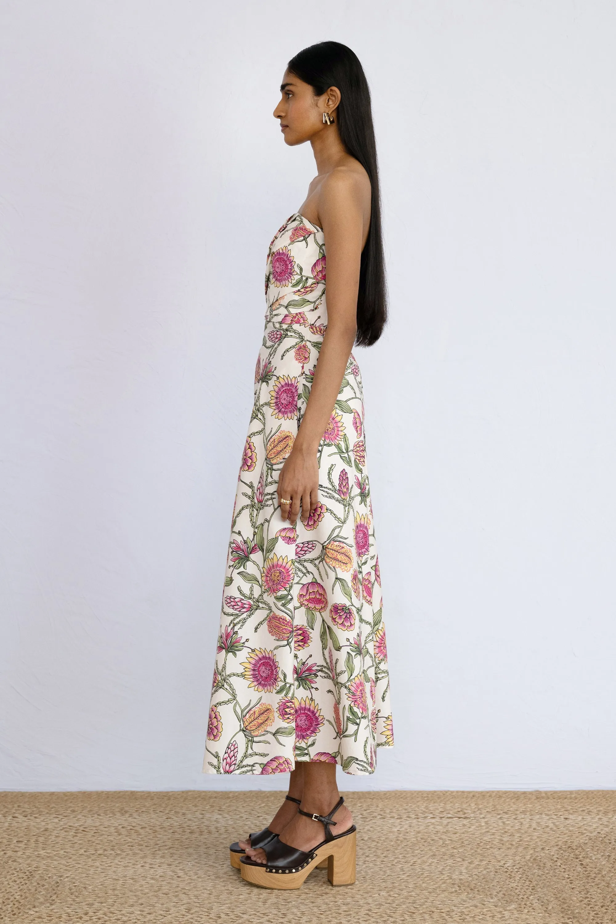 Delilah Dress Protea Cypress sold by Banjanan product image thumbnail 3