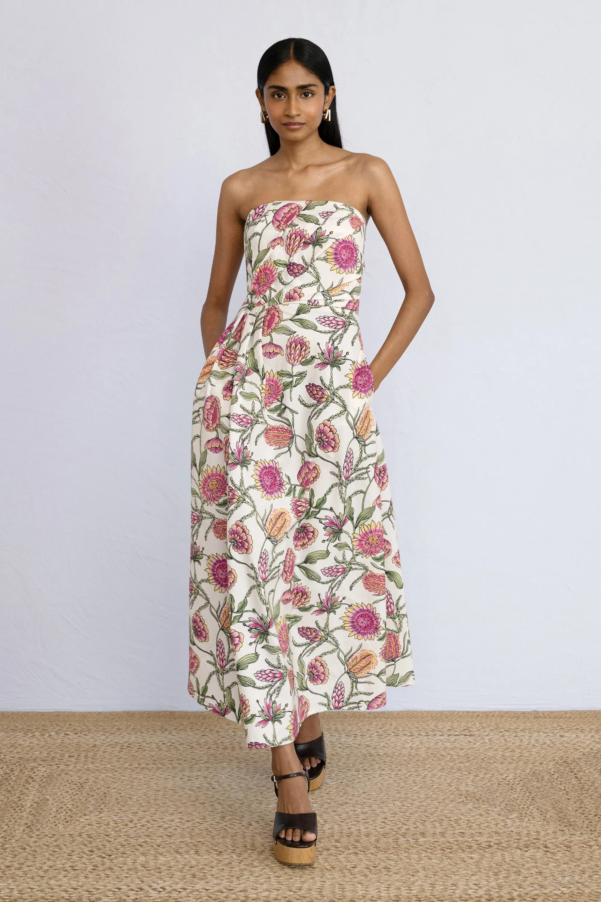 Delilah Dress Protea Cypress sold by Banjanan product image thumbnail 5