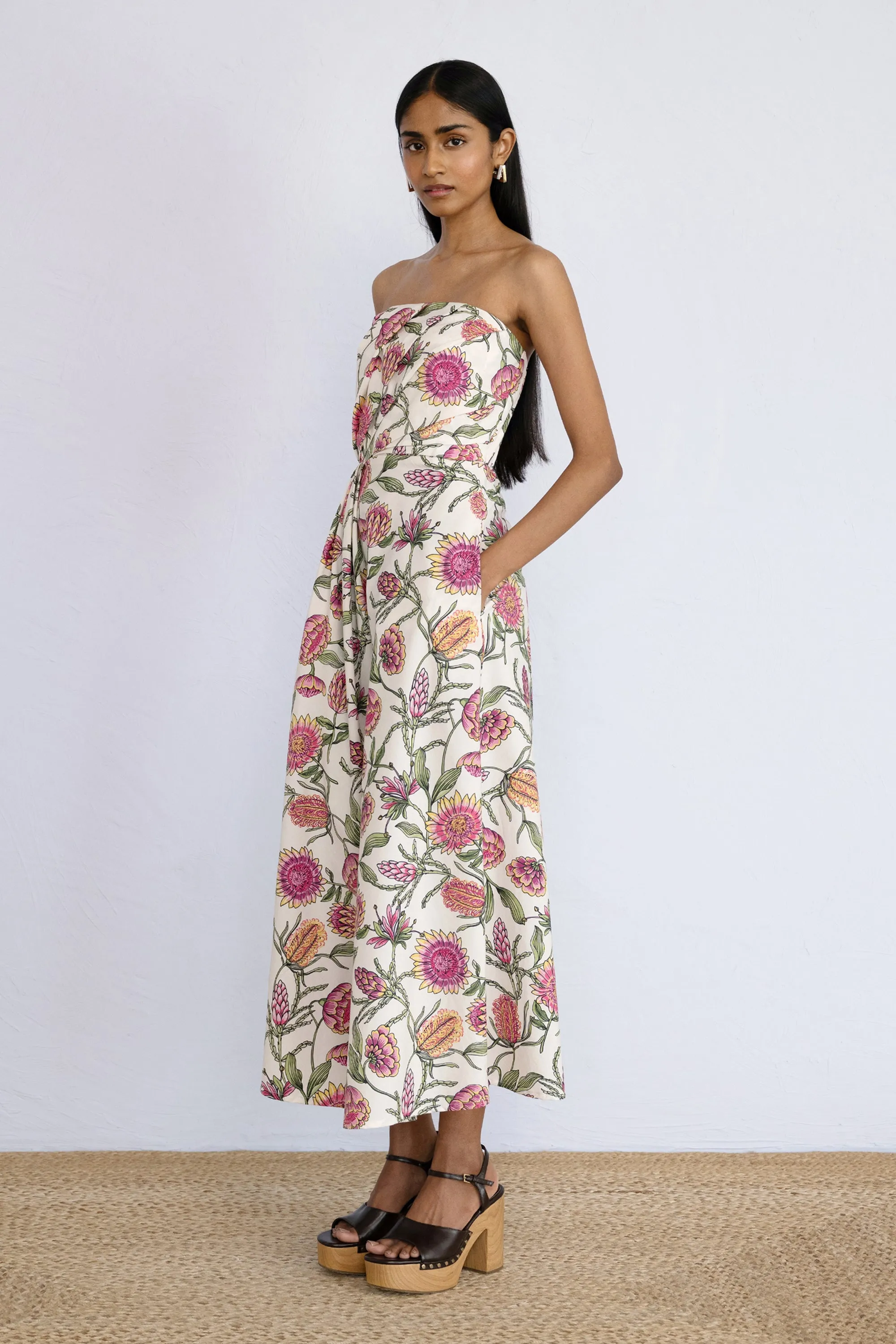 Delilah Dress Protea Cypress sold by Banjanan product image thumbnail 2