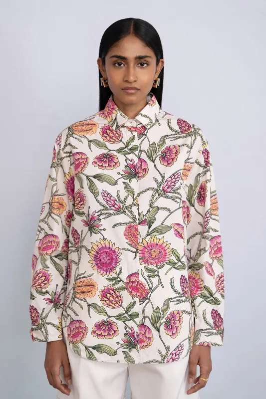 Charlotte Shirt Protea Cypress sold by Banjanan