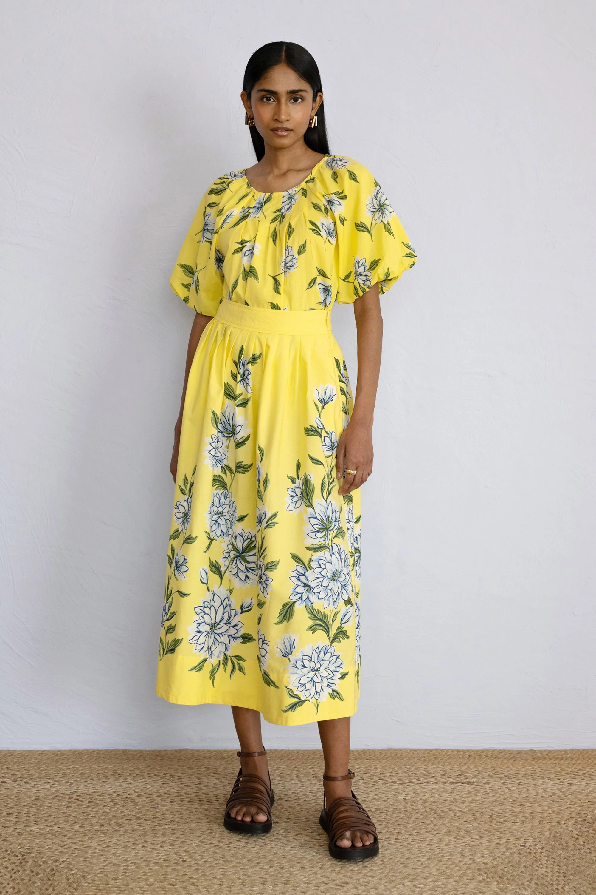 Magdalena Skirt Killara Border Quince sold by Banjanan product image thumbnail 4