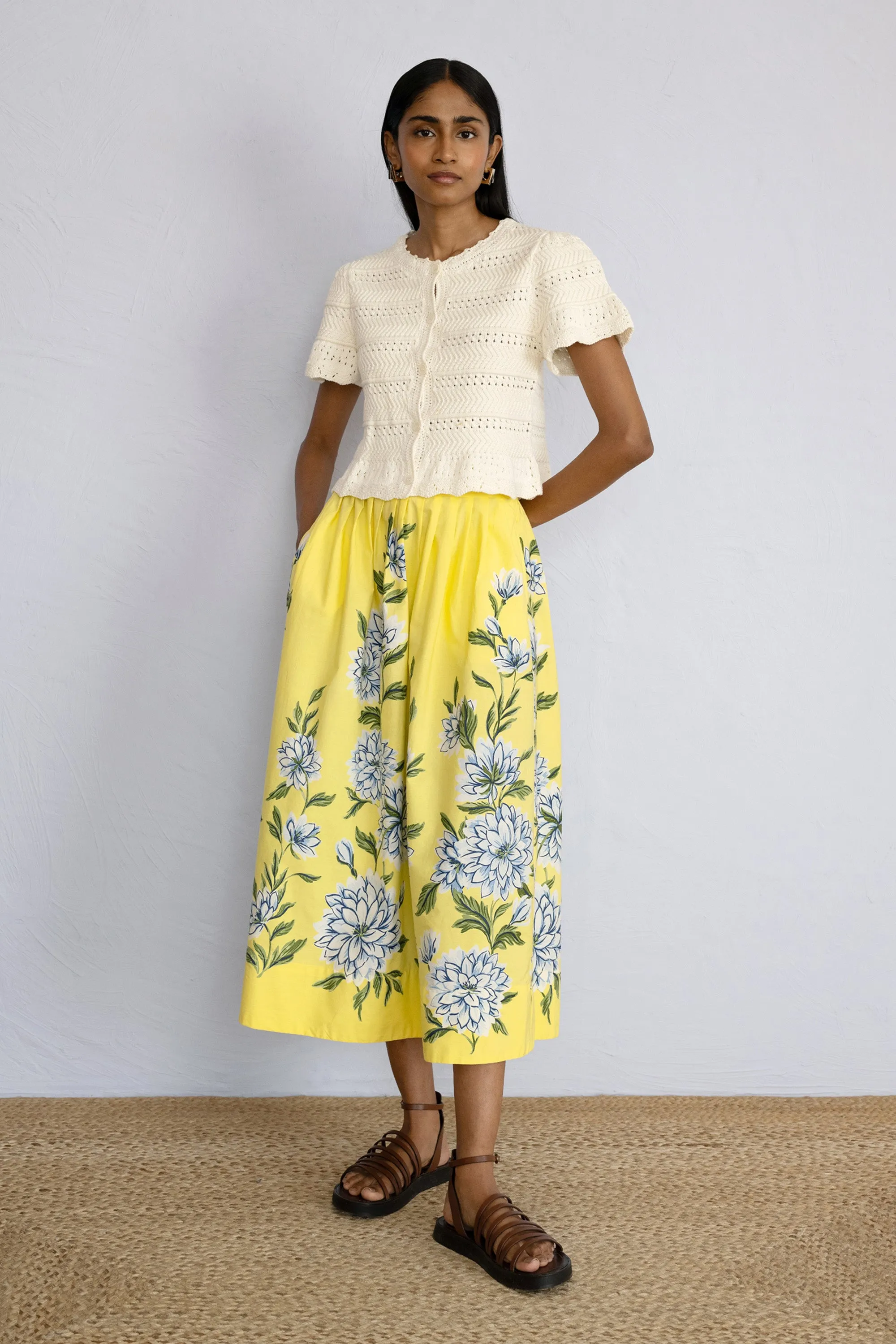 Magdalena Skirt Killara Border Quince sold by Banjanan product image thumbnail 2