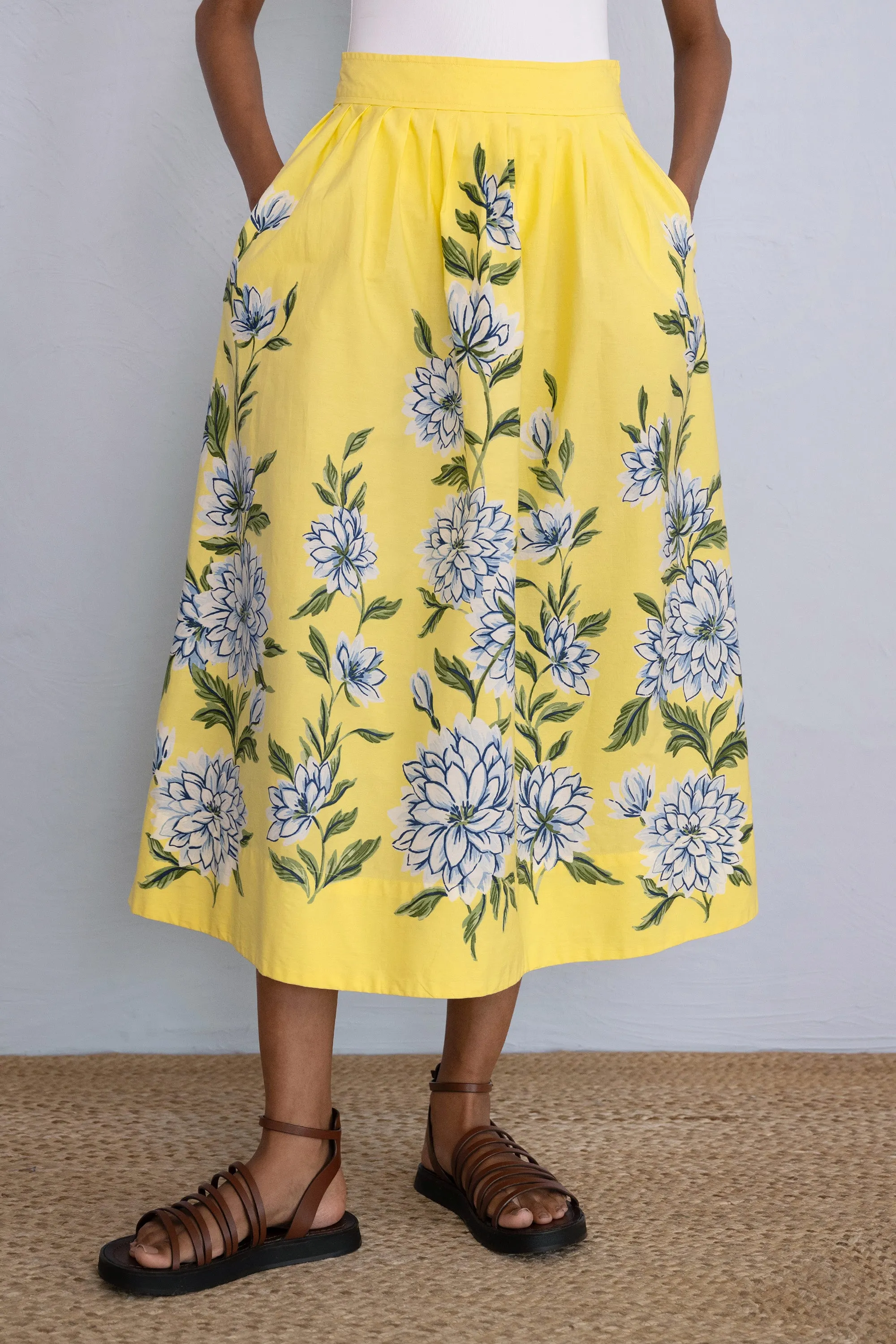 Magdalena Skirt Killara Border Quince sold by Banjanan