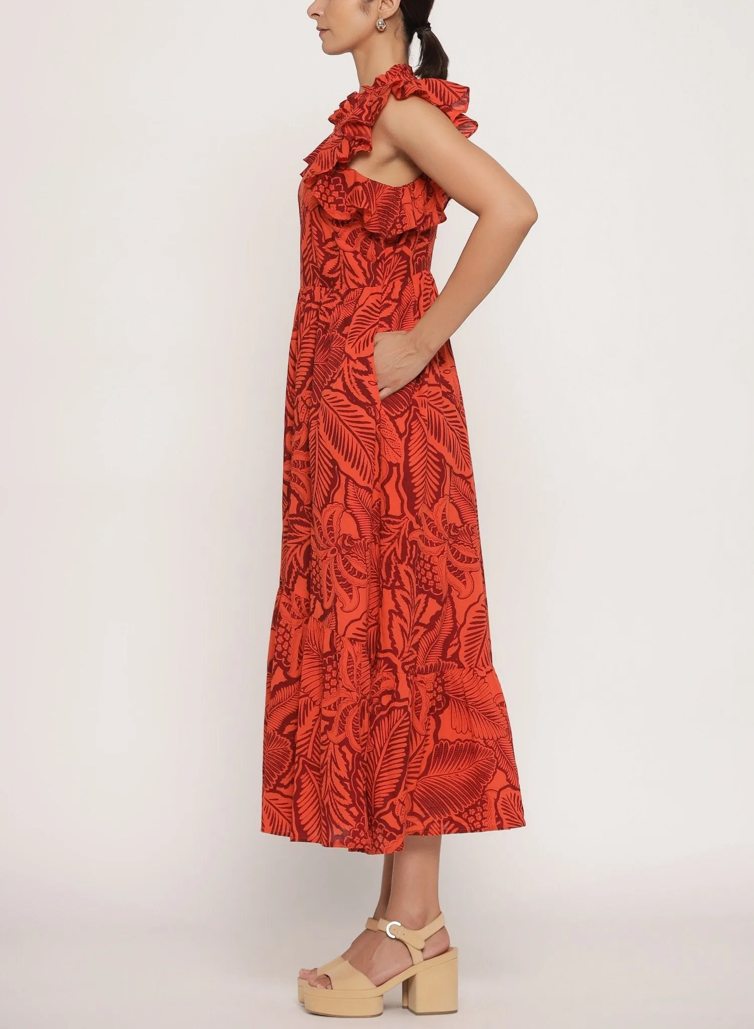 Hannah Dress Lombok Tobacco sold by Banjanan product image thumbnail 2