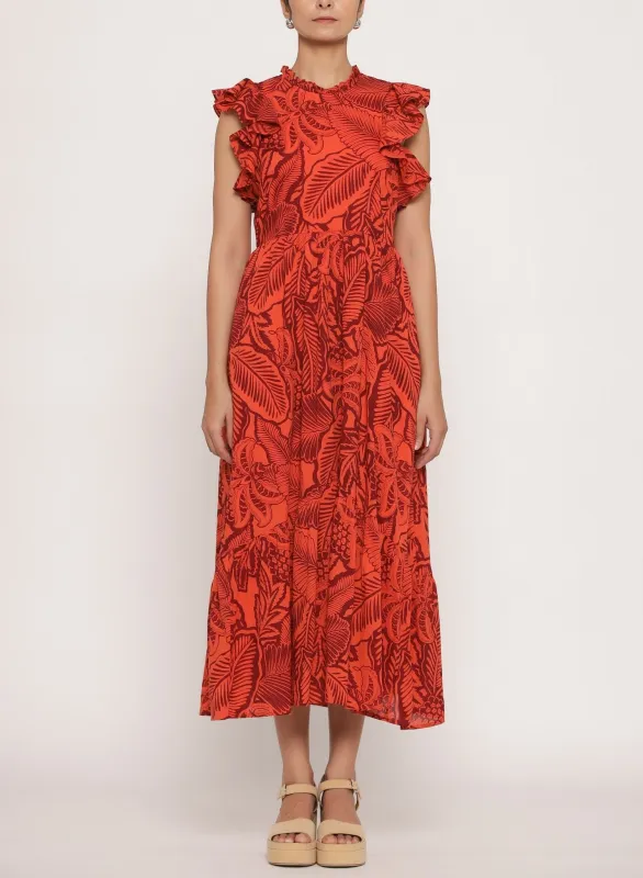 Hannah Dress Lombok Tobacco sold by Banjanan