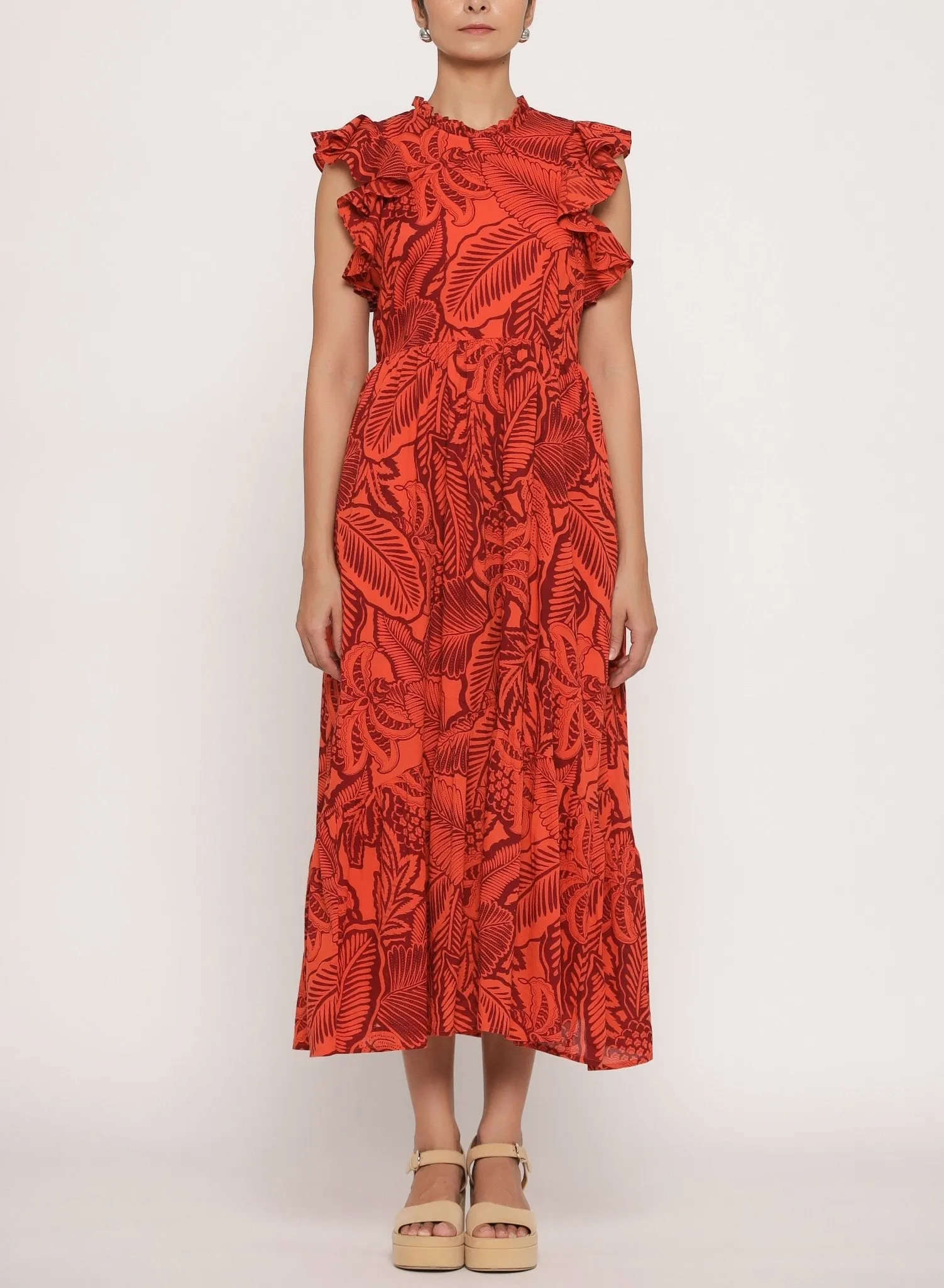 Hannah Dress Lombok Tobacco sold by Banjanan