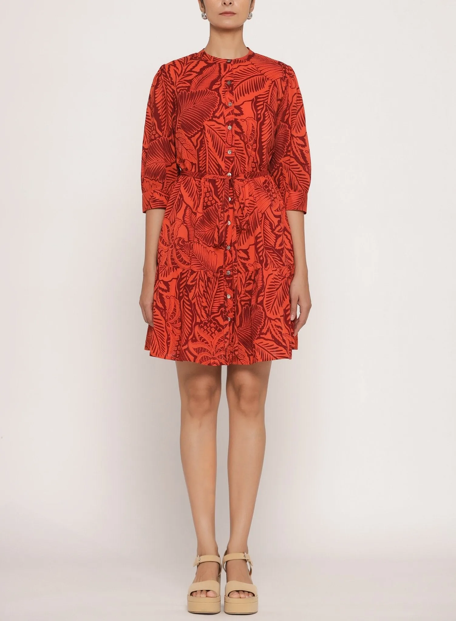 Gizela Dress Lombok Tobacco sold by Banjanan