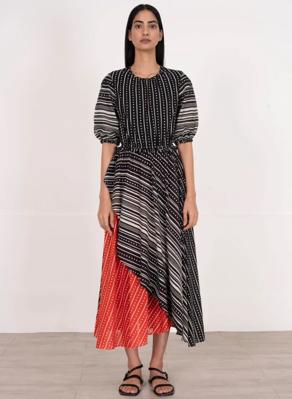 Addison Dress Stellar Black sold by Banjanan