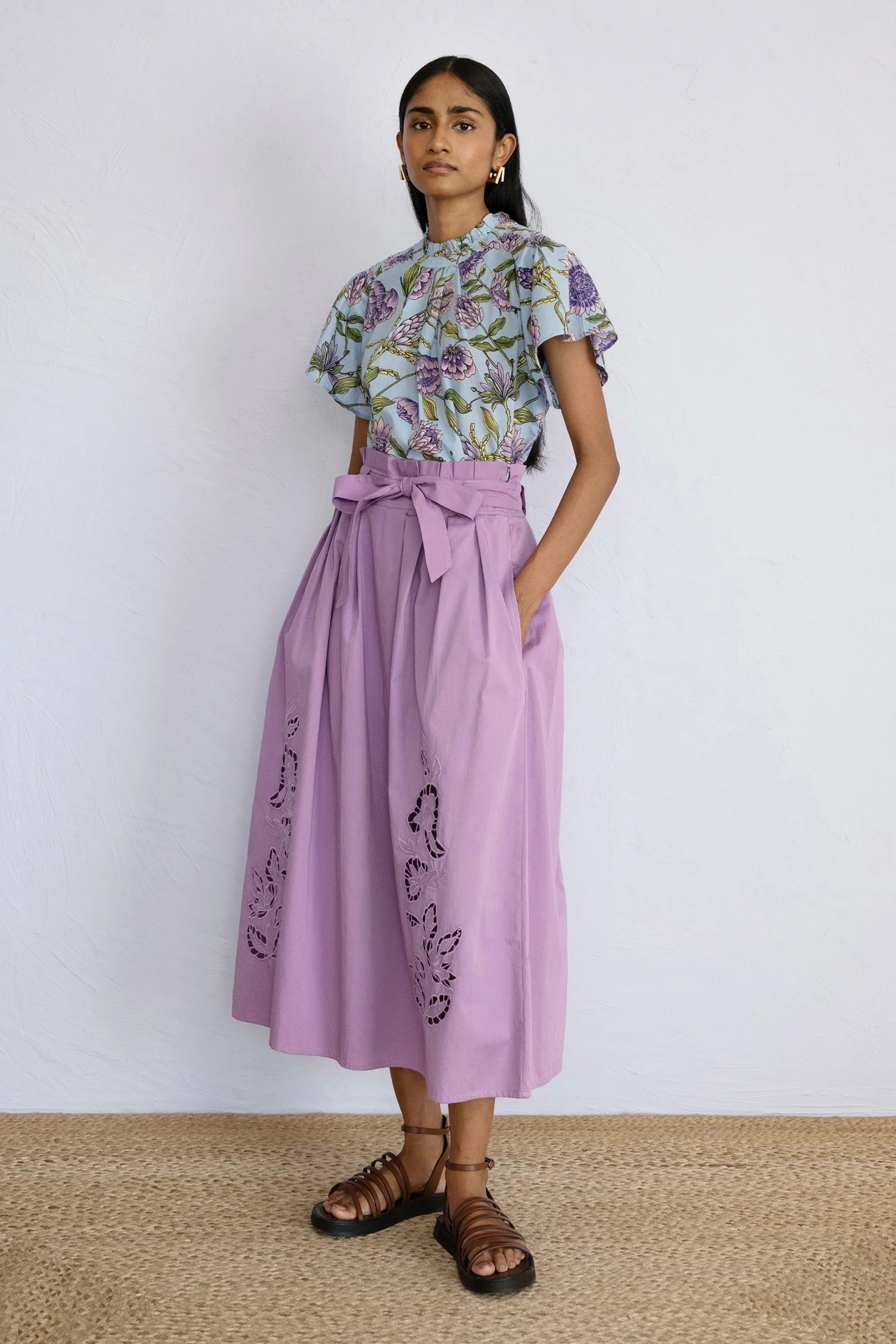 Tobias Skirt Killara Lace Lilac sold by Banjanan product image thumbnail 3