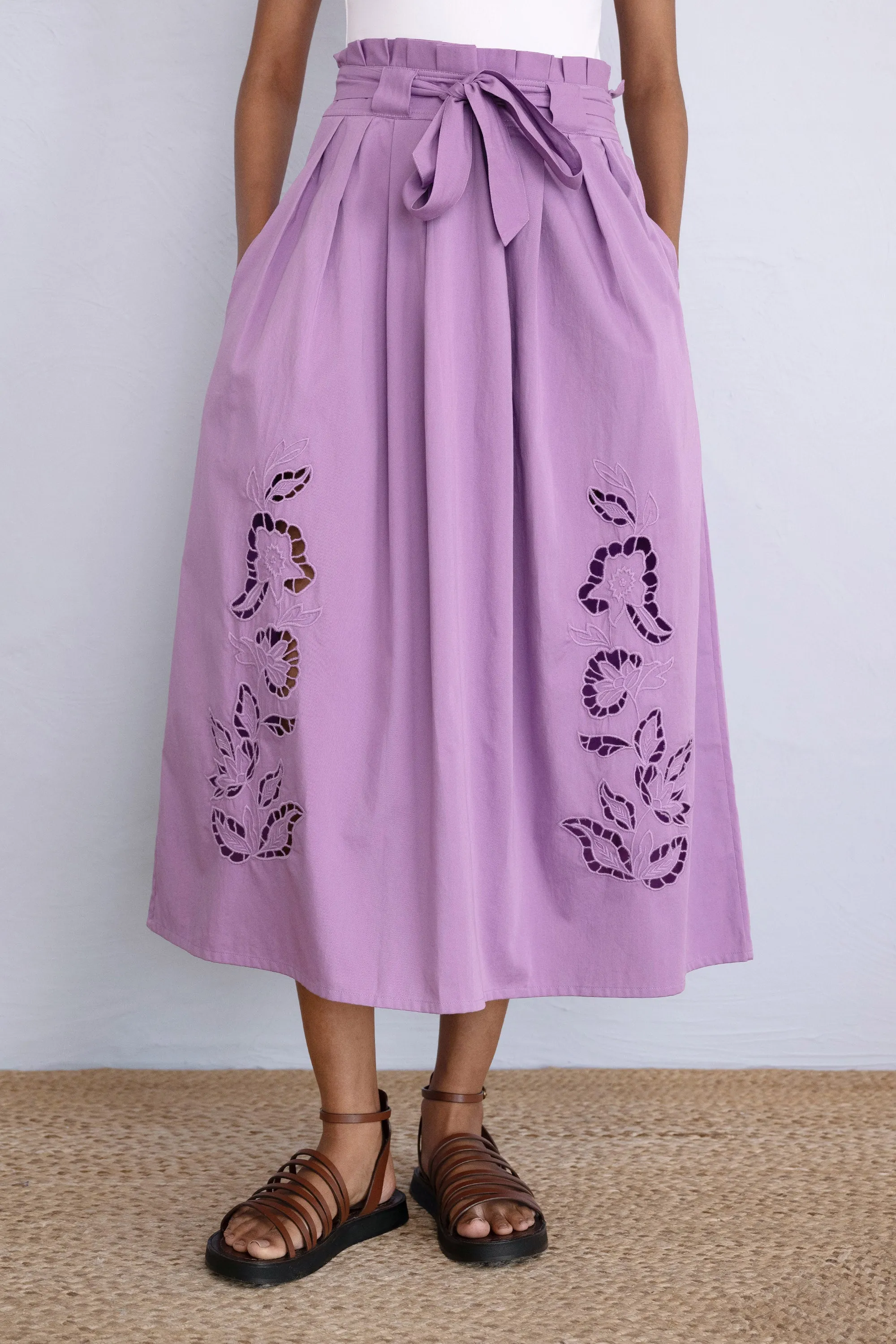 Tobias Skirt Killara Lace Lilac sold by Banjanan
