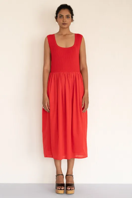 Chloe Dress Poppy sold by Banjanan