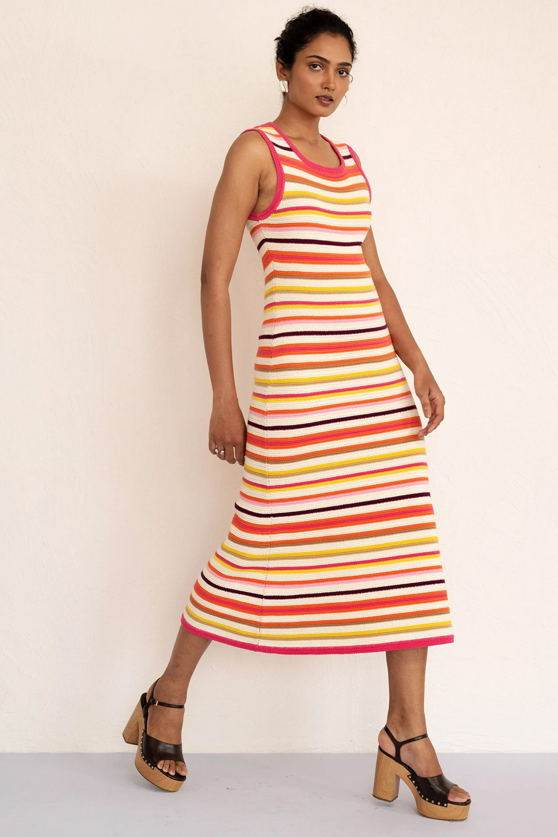 Calla Dress Citrus Stripe sold by Banjanan product image thumbnail 4