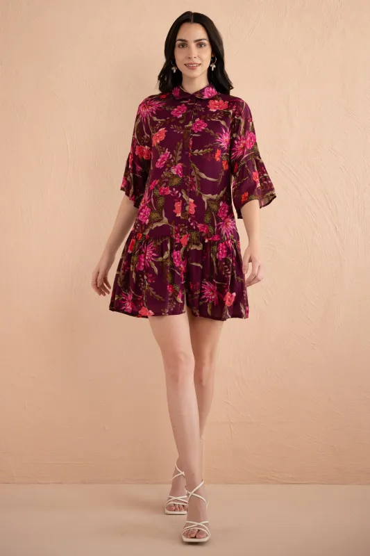 Hydra Mini Dress Desert Rose Dusk sold by Banjanan