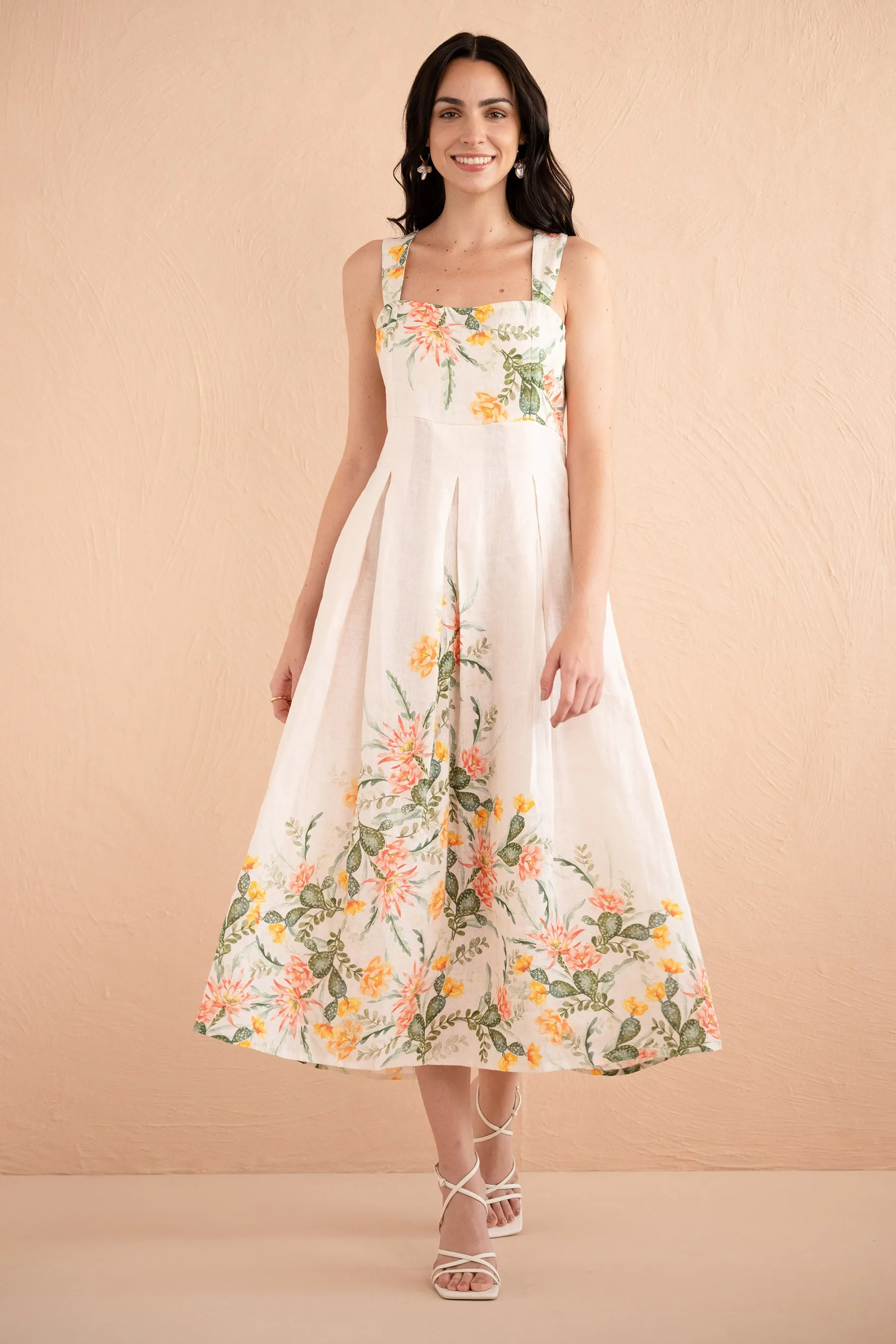 Ophelia Dress Desert Rose Dawn sold by Banjanan