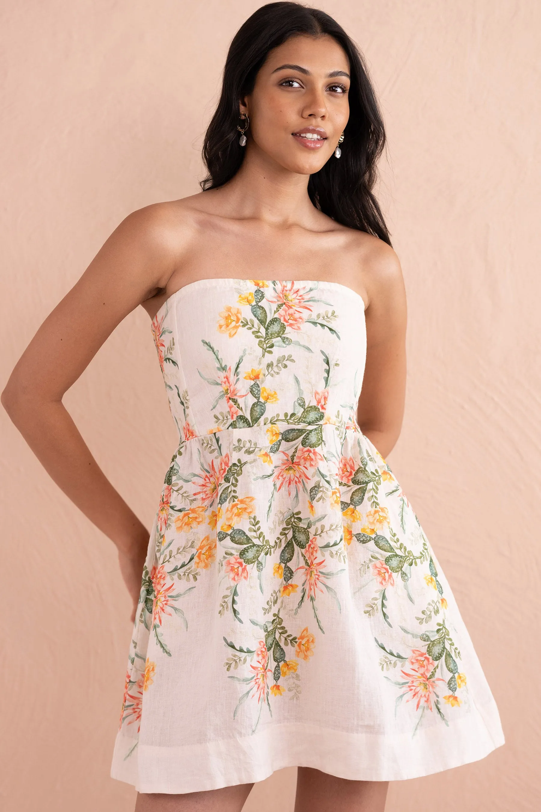 Simona Mini Dress Desert Rose Dawn sold by Banjanan product image thumbnail 2