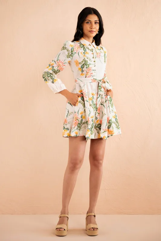 Rowena Dress Desert Rose Dawn sold by Banjanan