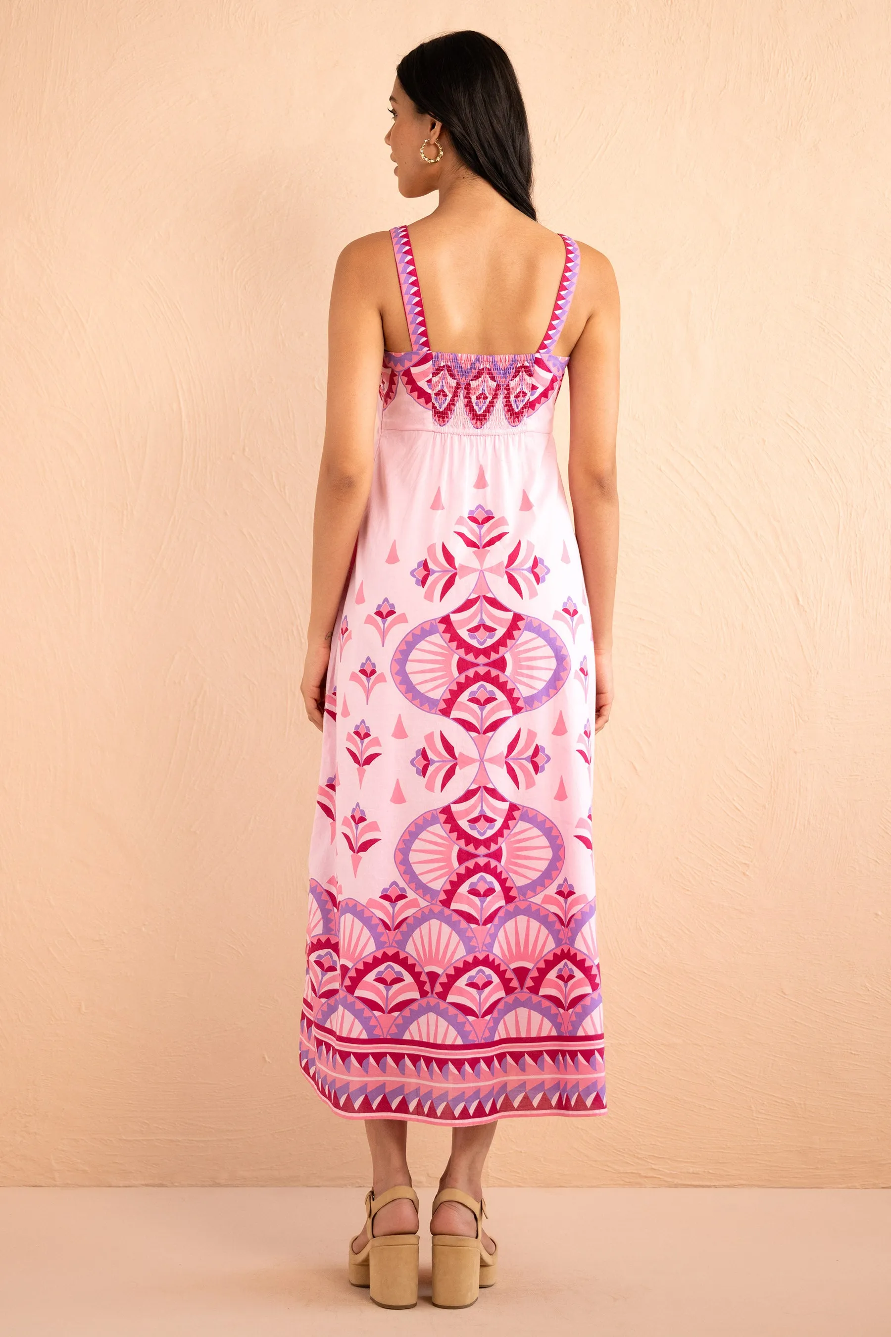 Maria Dress Syros Stripe Amethyst sold by Banjanan product image thumbnail 2