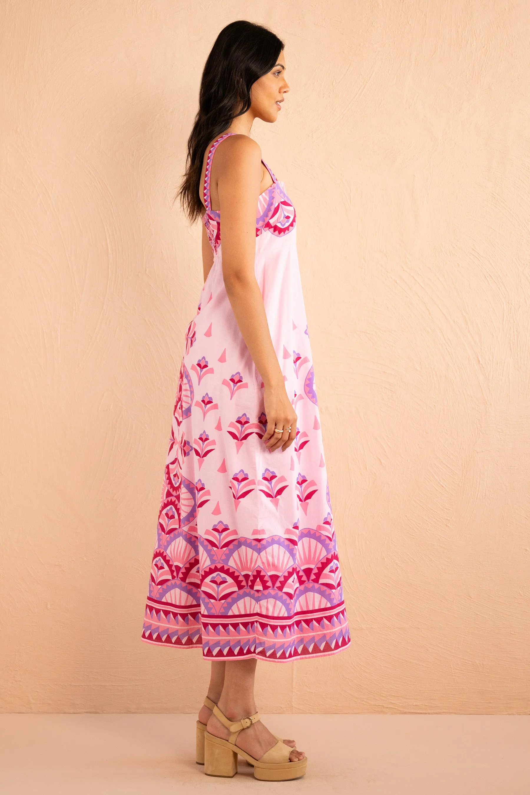 Maria Dress Syros Stripe Amethyst sold by Banjanan product image thumbnail 4