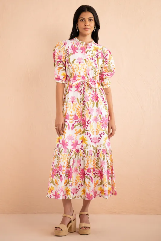 Betty Dress Hydra Garland Rose sold by Banjanan