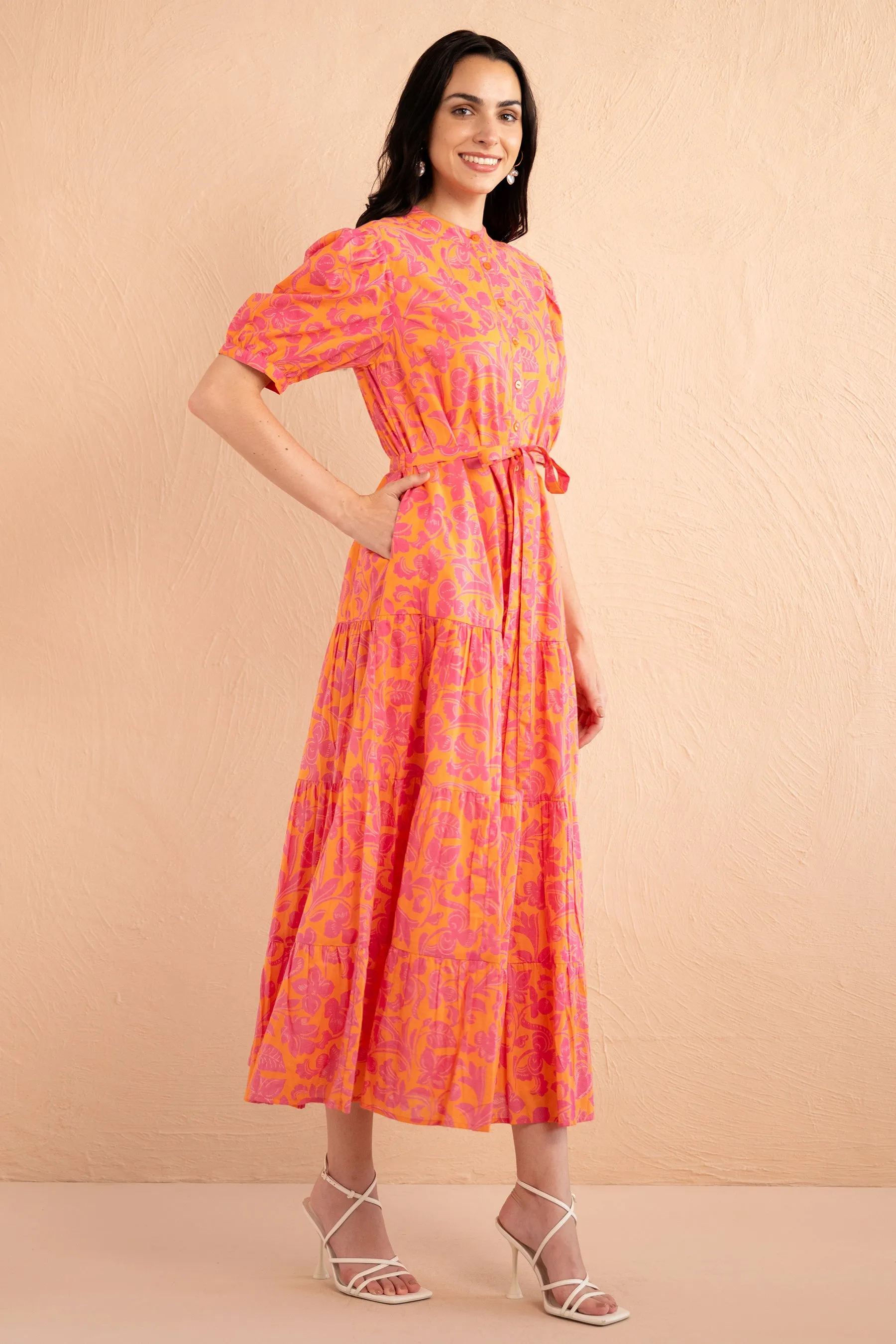 Saylor Dress Gaia Nectarine sold by Banjanan product image thumbnail 5