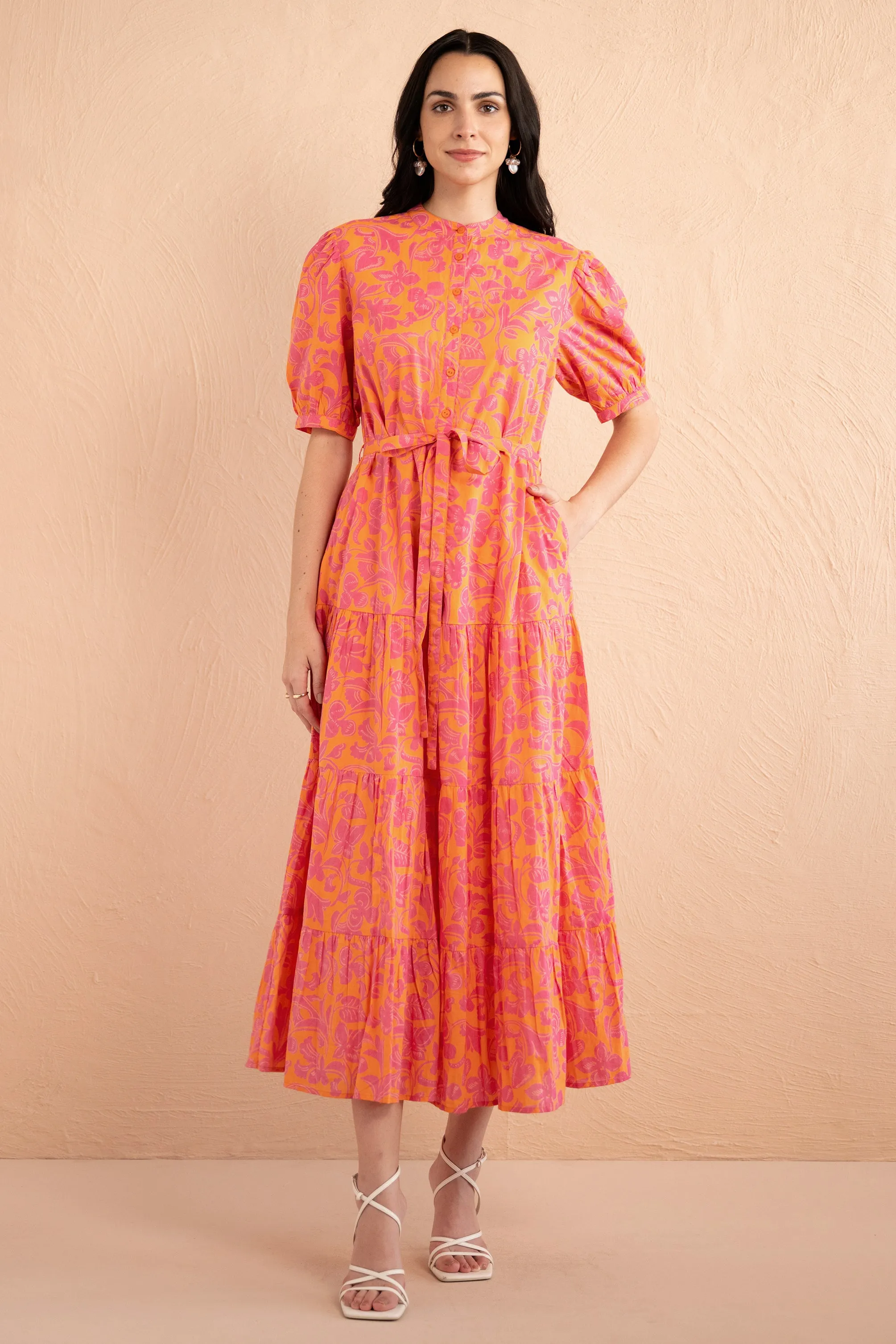 Saylor Dress Gaia Nectarine sold by Banjanan product image thumbnail 4