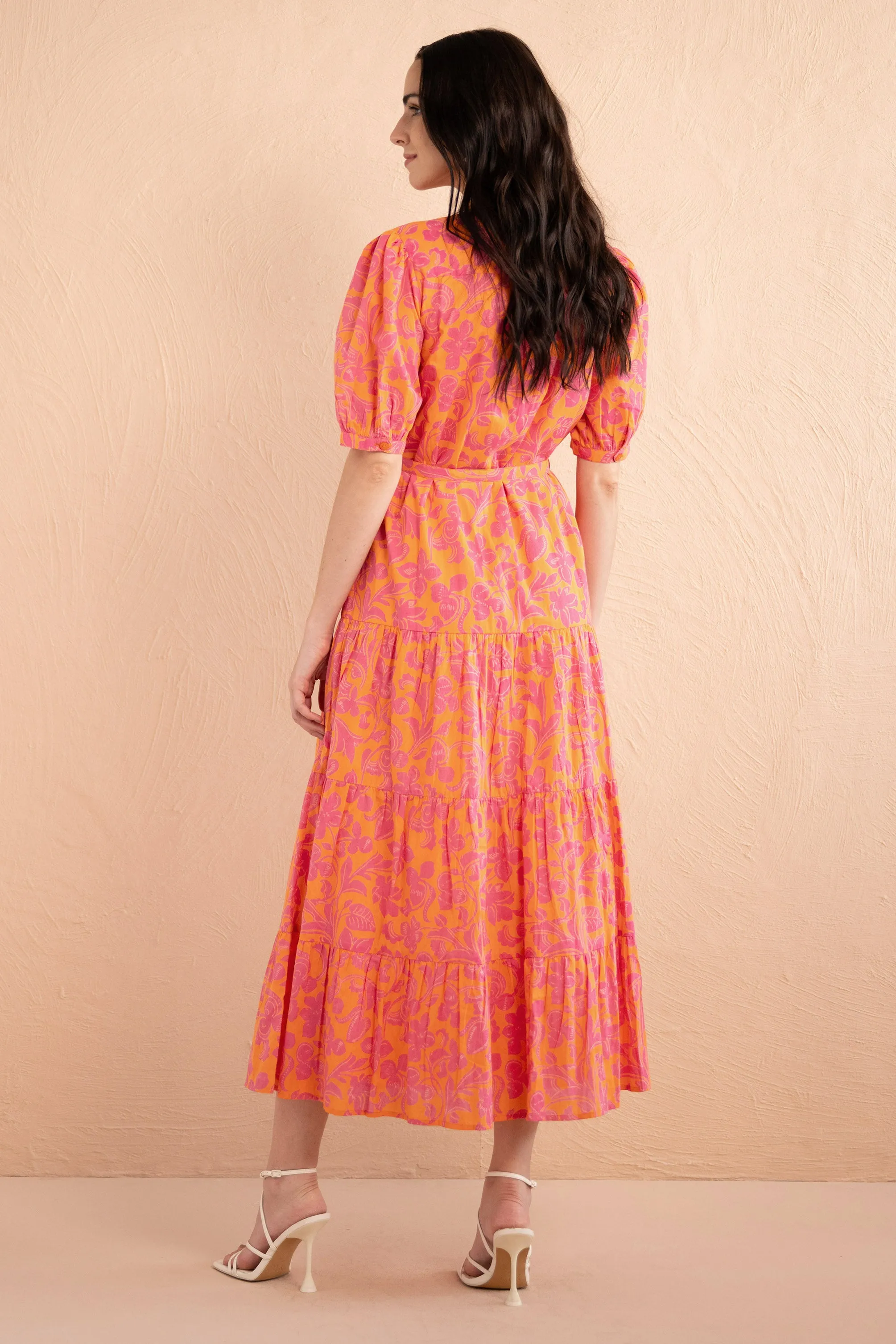 Saylor Dress Gaia Nectarine sold by Banjanan product image thumbnail 2