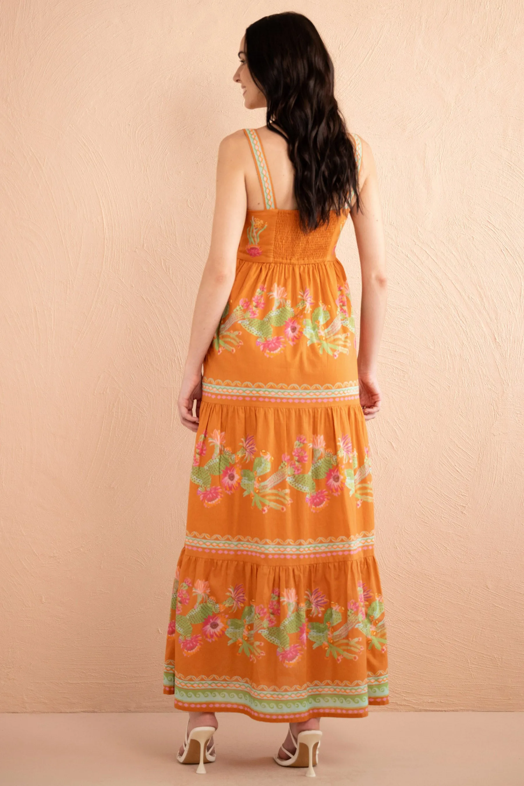 Daniella Dress Calypso Cacti Caramel sold by Banjanan product image thumbnail 3