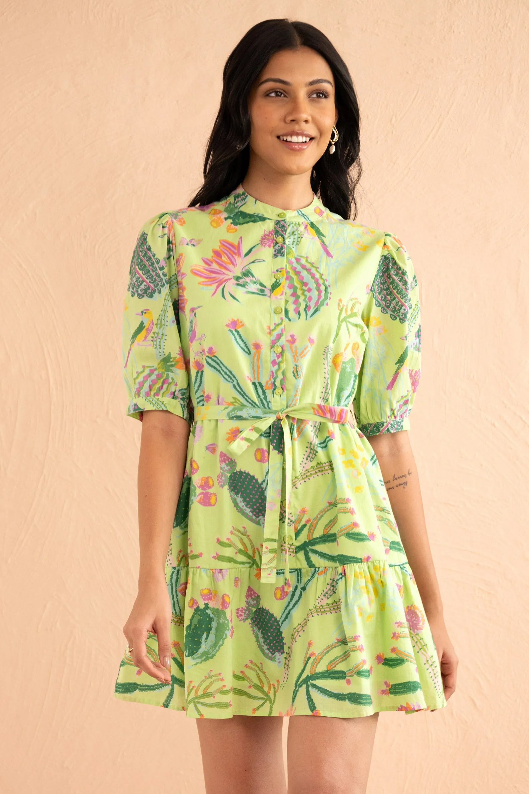 Roma Dress Calypso Cacti Jade sold by Banjanan product image thumbnail 4