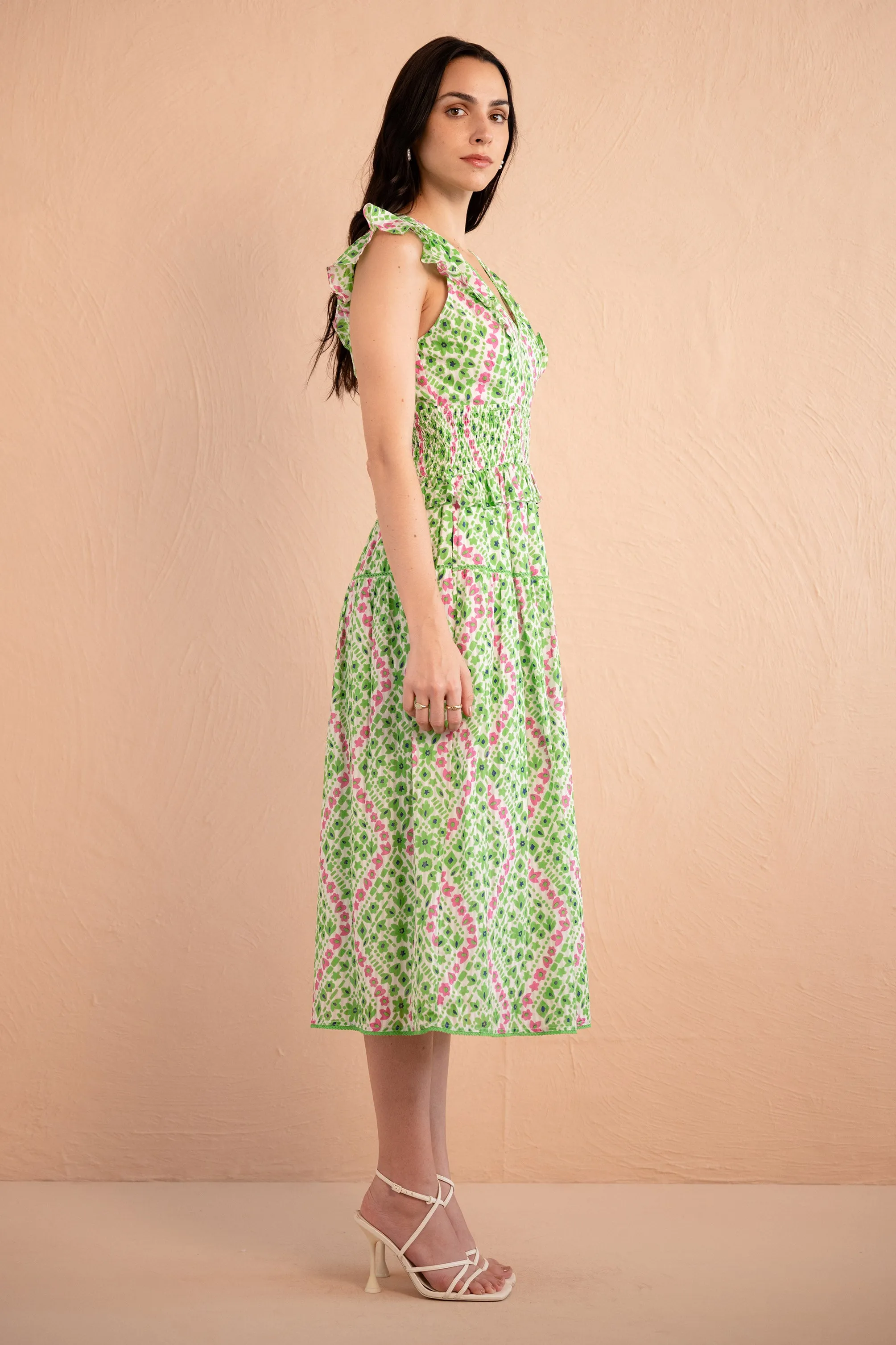 Keira Dress Athena Heart Kelly sold by Banjanan product image thumbnail 4