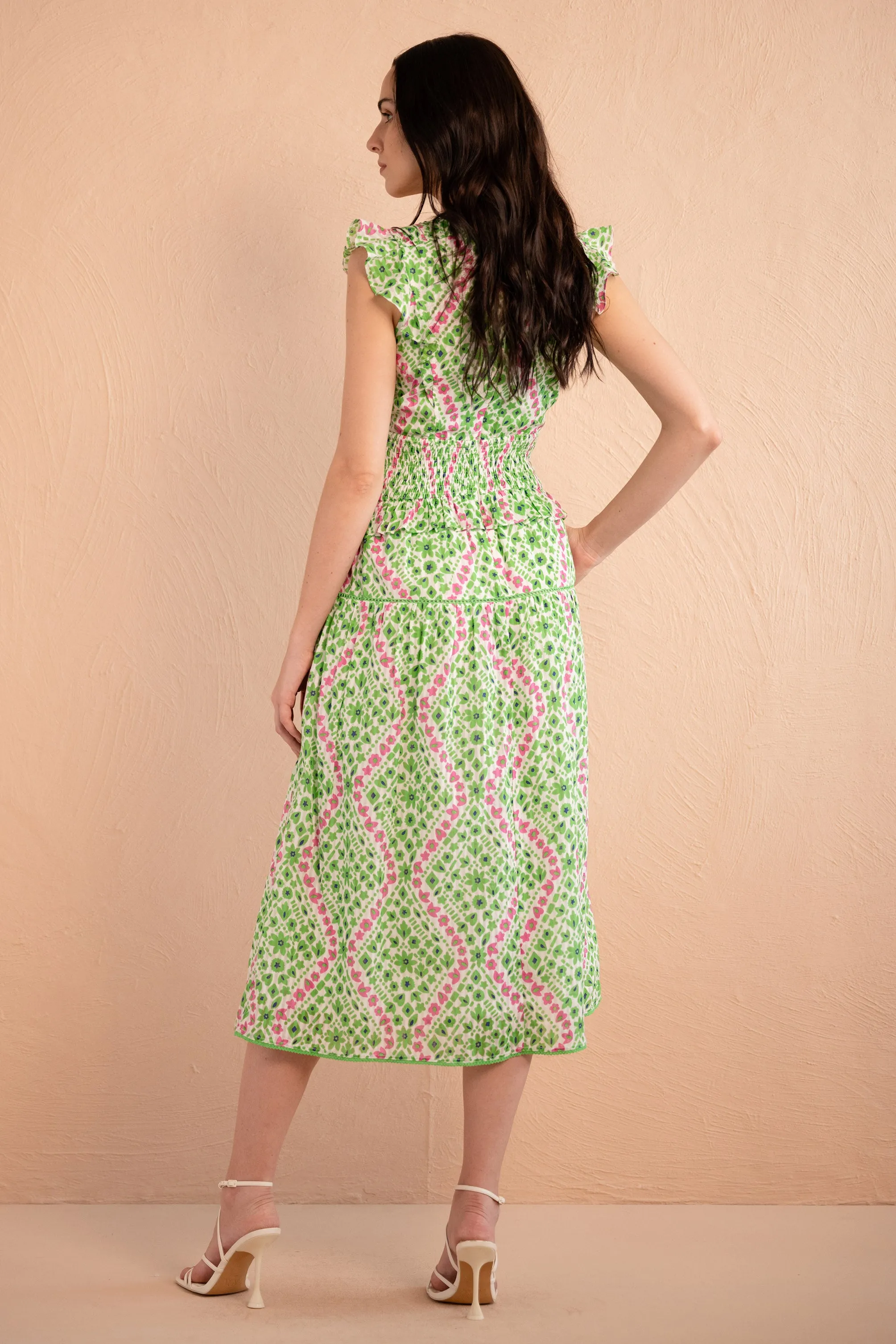 Keira Dress Athena Heart Kelly sold by Banjanan product image thumbnail 2