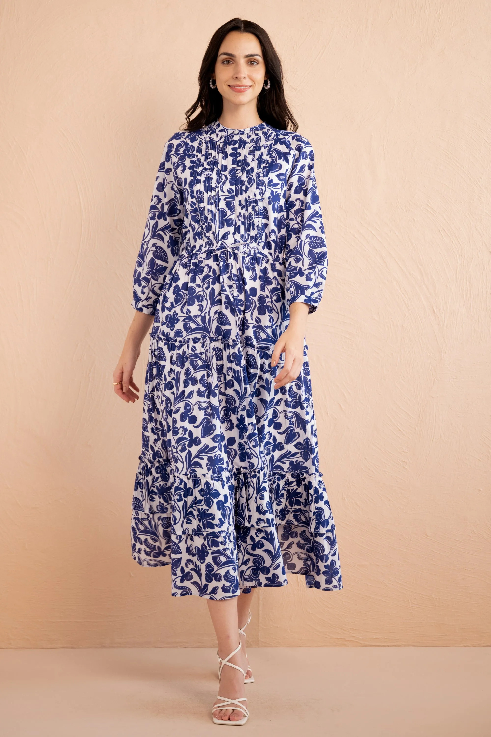 Bazaar Dress Gaia Cobalt sold by Banjanan product image thumbnail 4