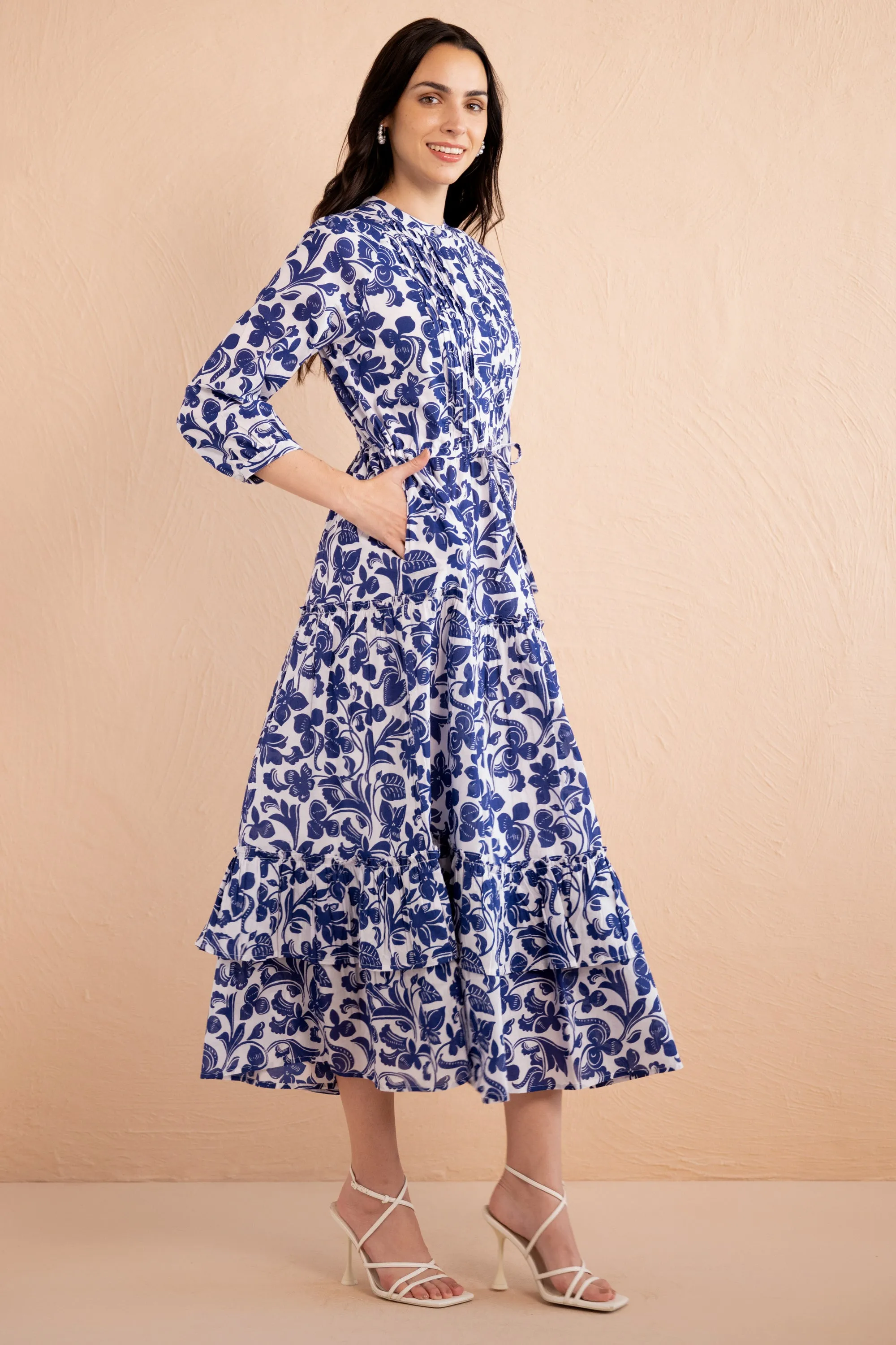 Bazaar Dress Gaia Cobalt sold by Banjanan product image thumbnail 2