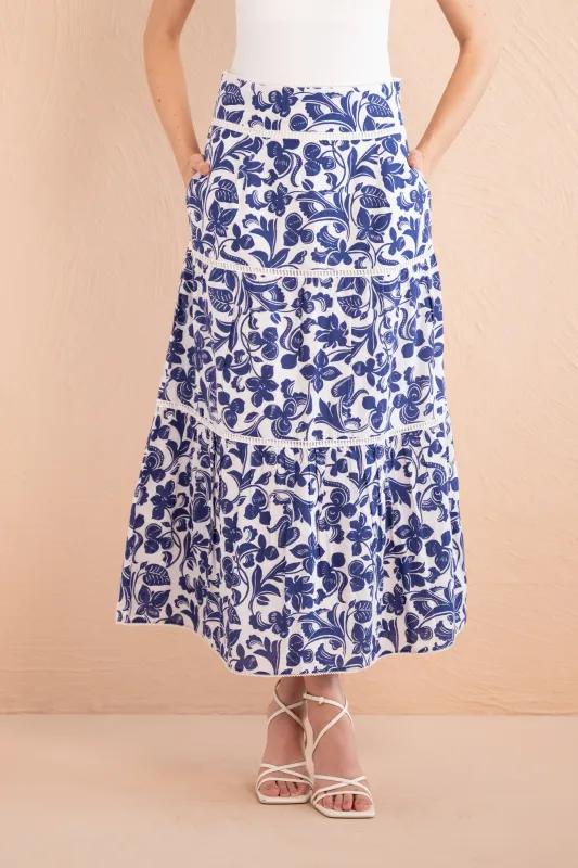 Discovery Skirt Gaia Cobalt sold by Banjanan